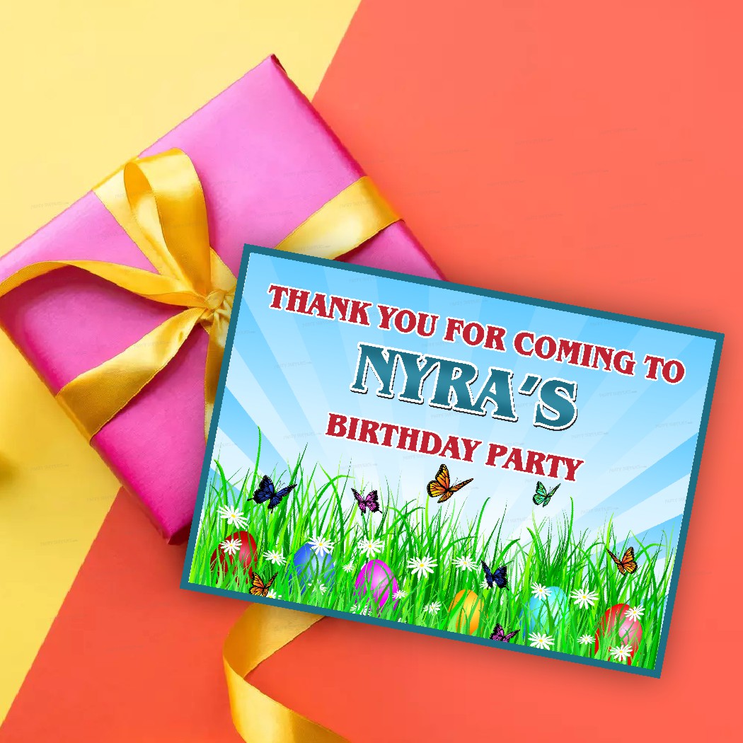 Butterfly Theme Thank You Card