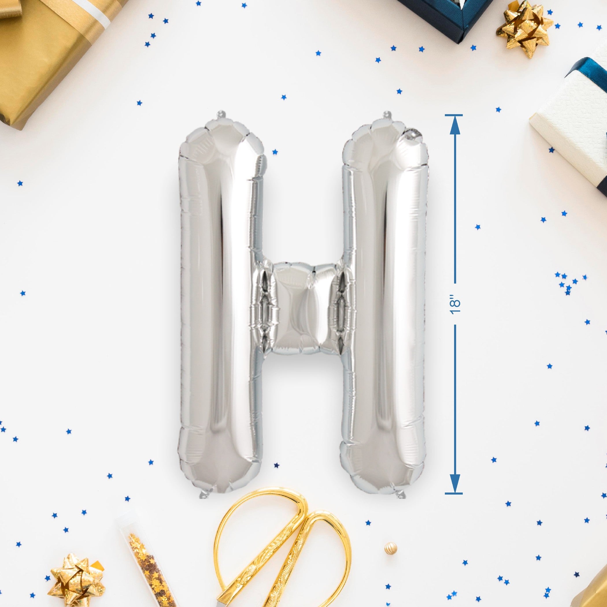 Happy Anniversary Silver Foil Balloons Letter Pack