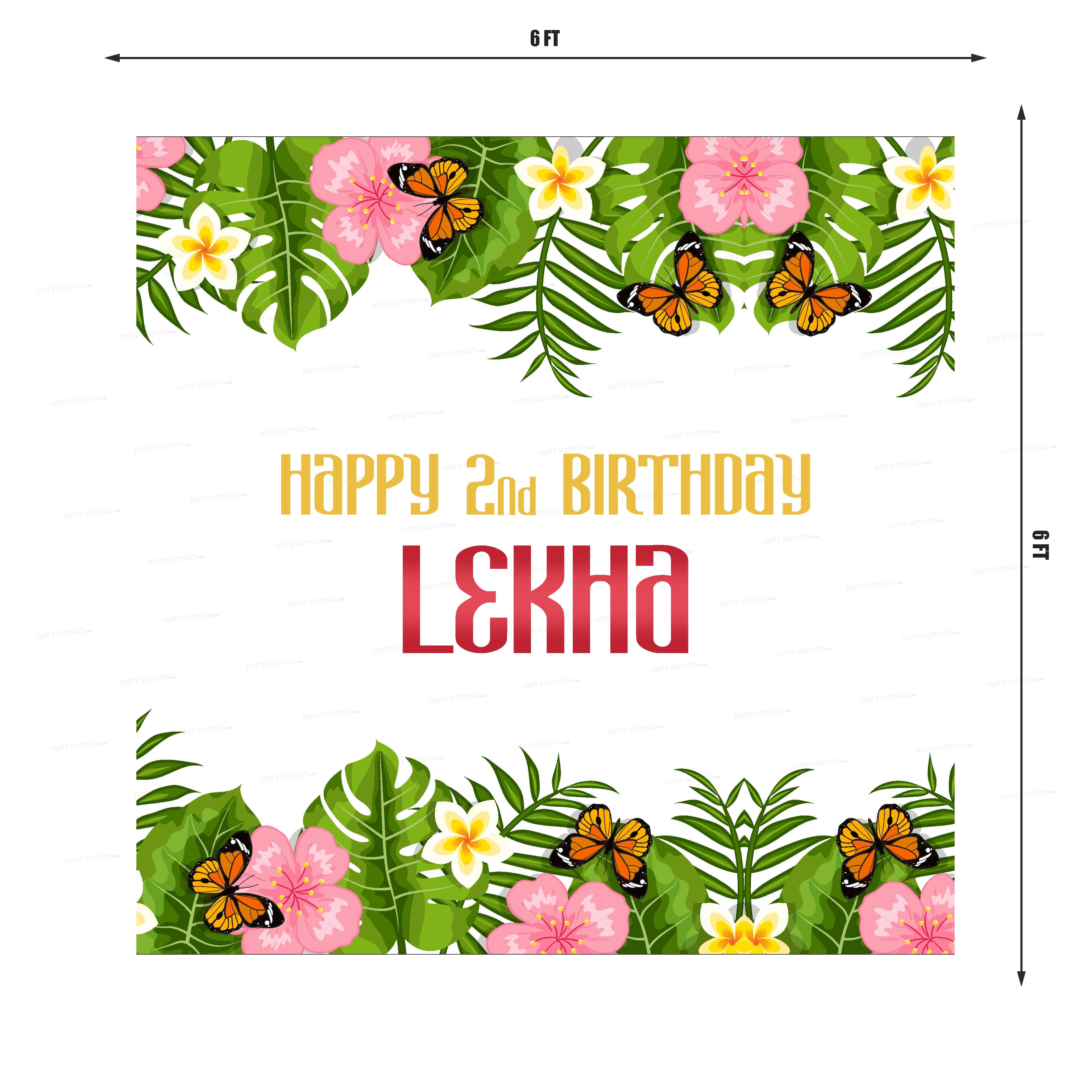 Butterfly Theme Premium Square Backdrop