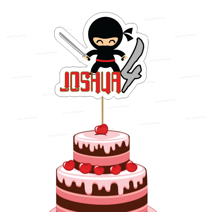 Ninja Theme Customized Cake Topper