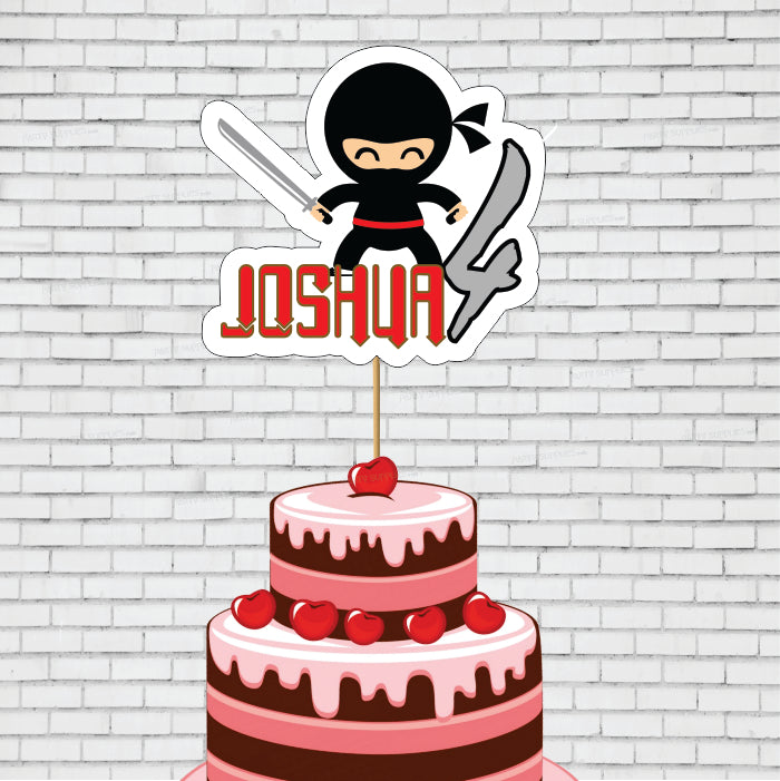Ninja Theme Customized Cake Topper