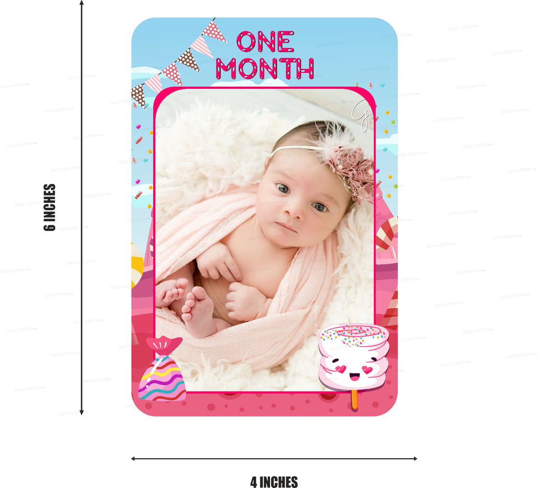 Candy Theme 12 Months Photo Banner