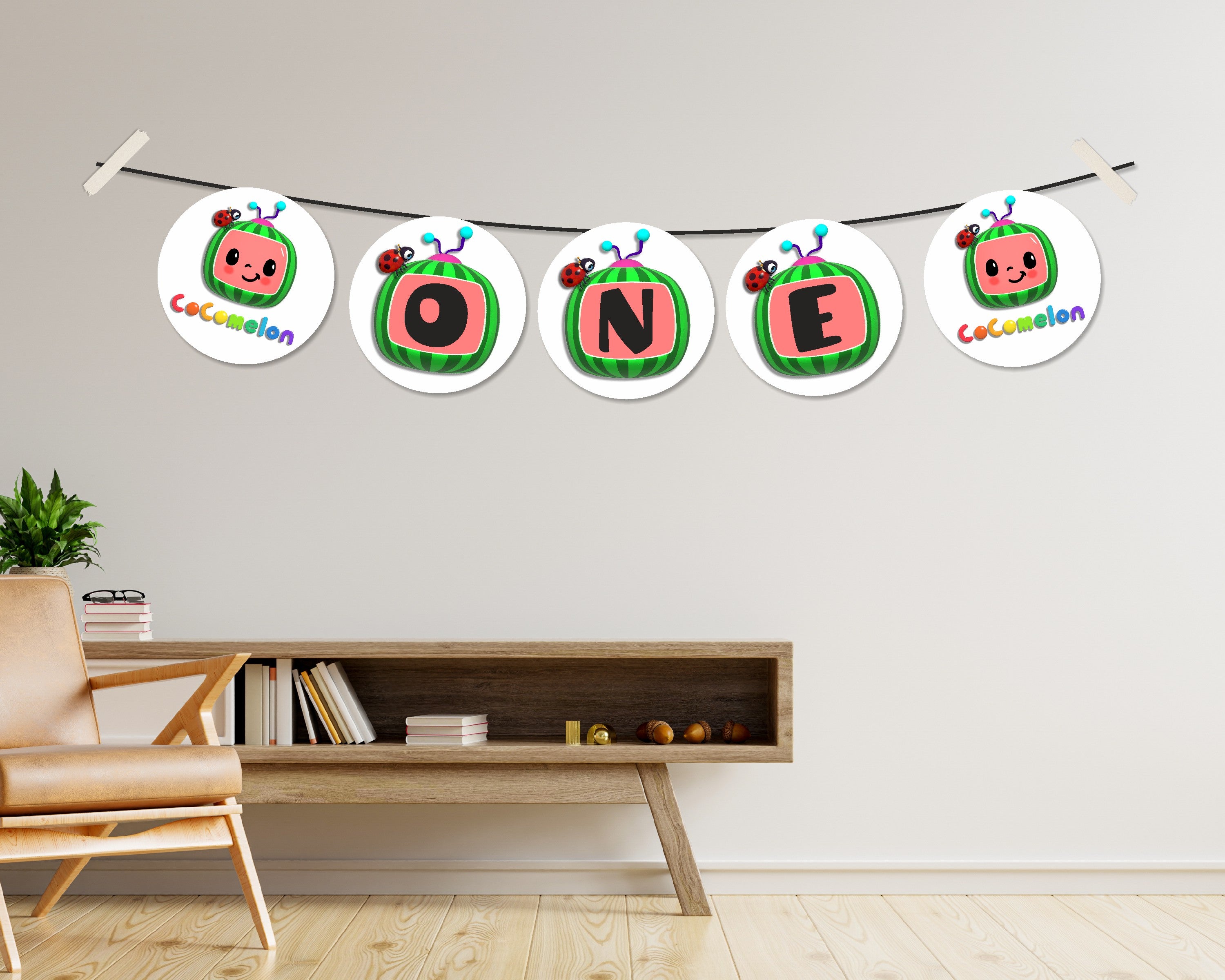 Cocomelon Theme Boy Personalized with Age Hanging