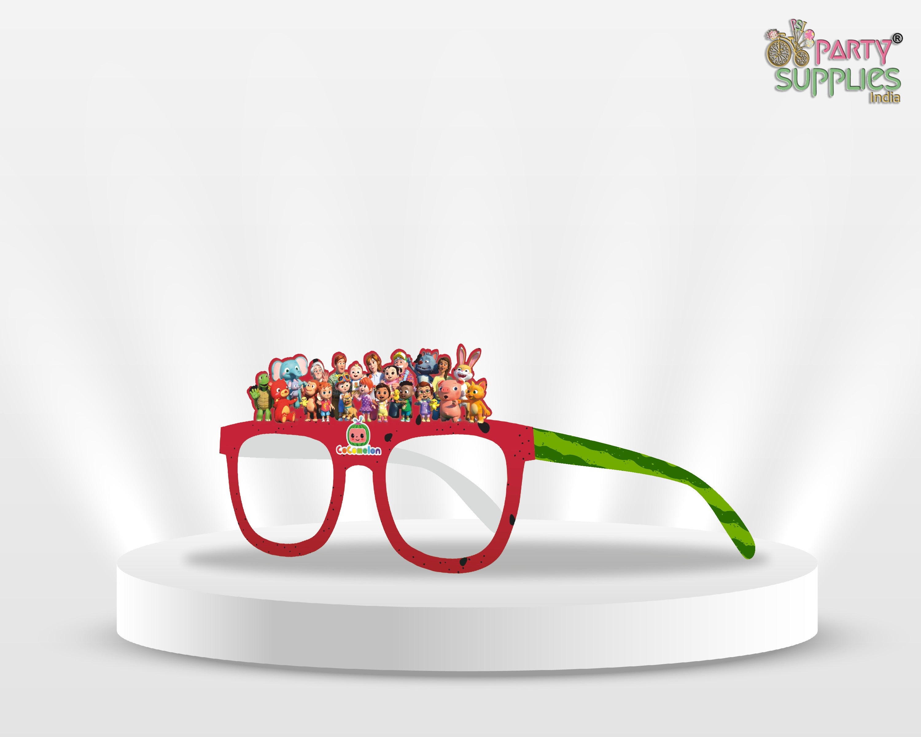 Cocomelon Boy theme Birthday Party glasses