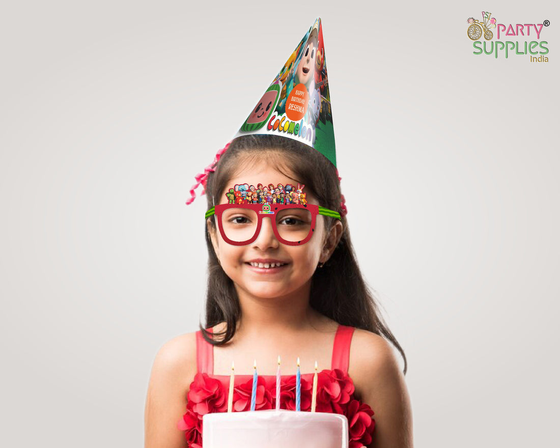 Cocomelon Girl theme Birthday Party glasses