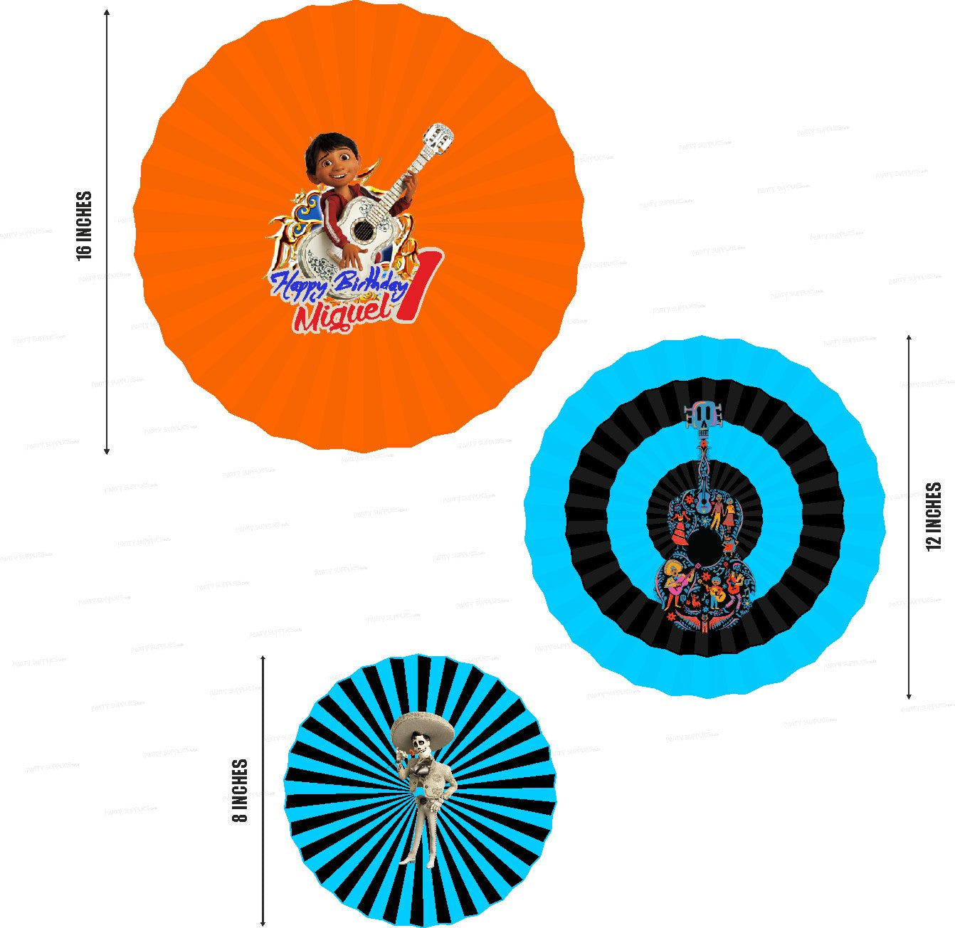 Coco Theme Paper Fan