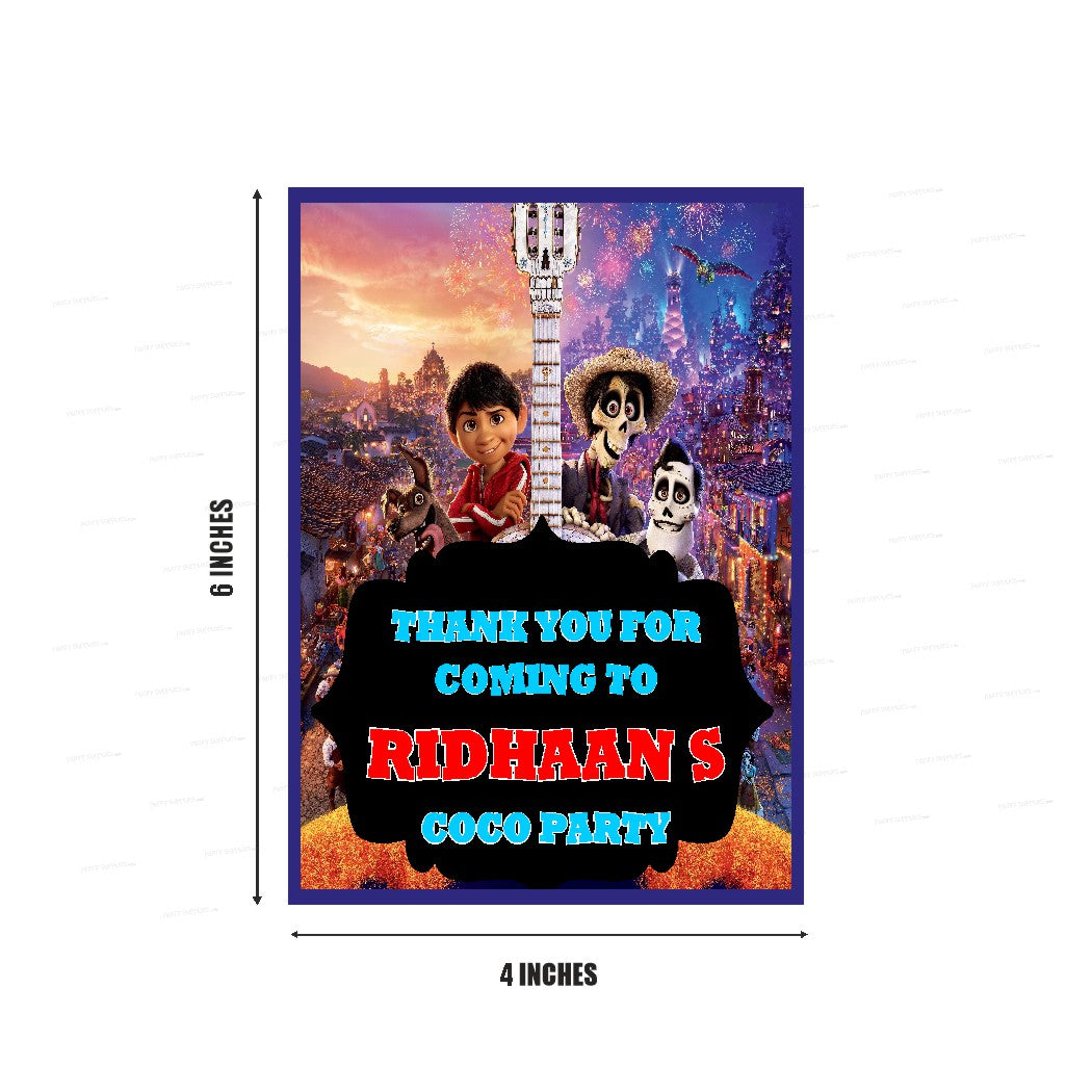 Coco Theme Thank You Card