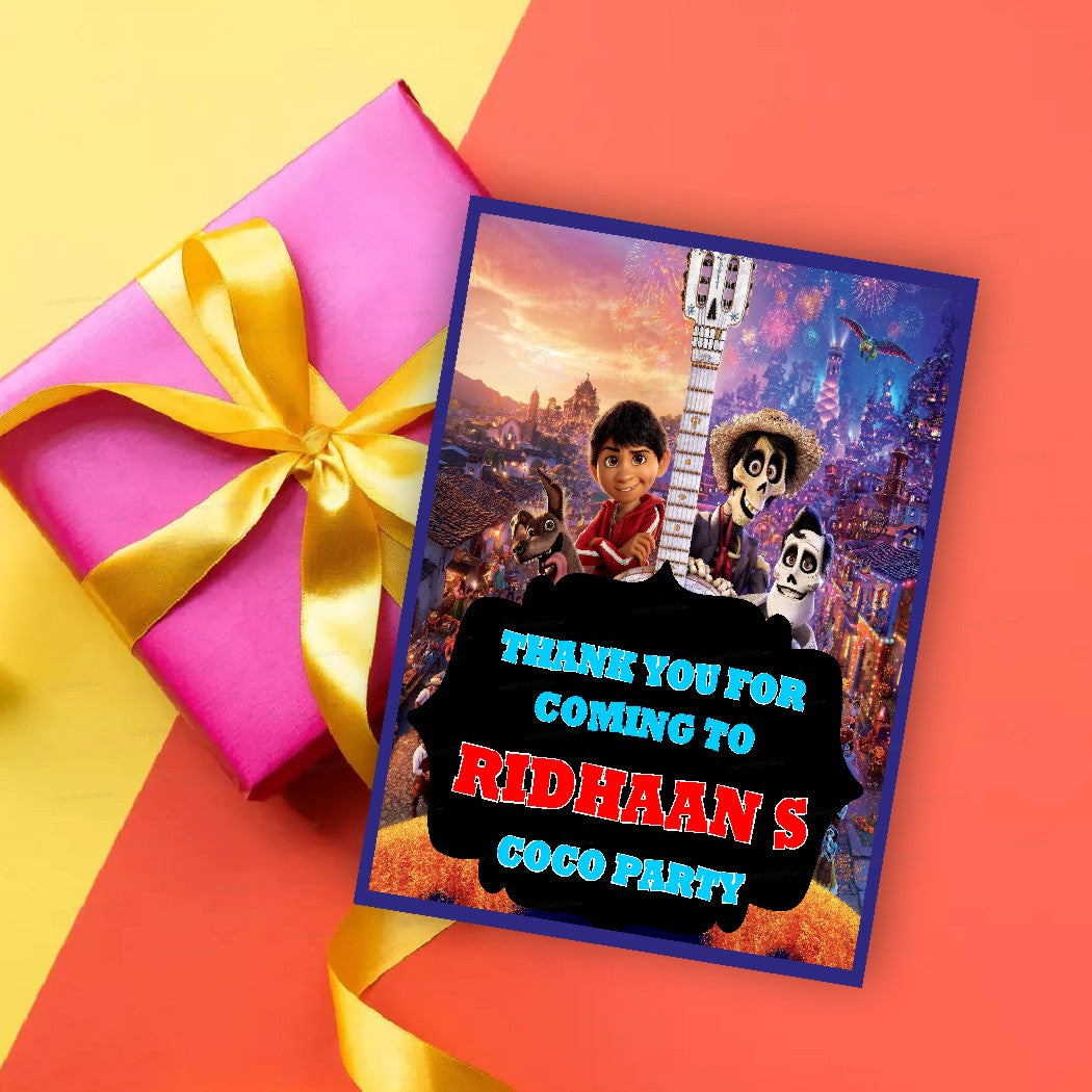 Coco Theme Thank You Card