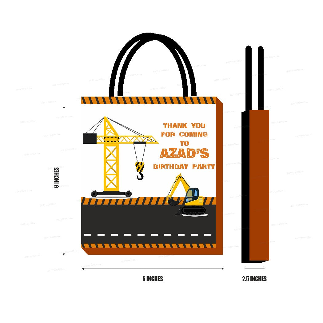 Construction Theme Return Gift Bag