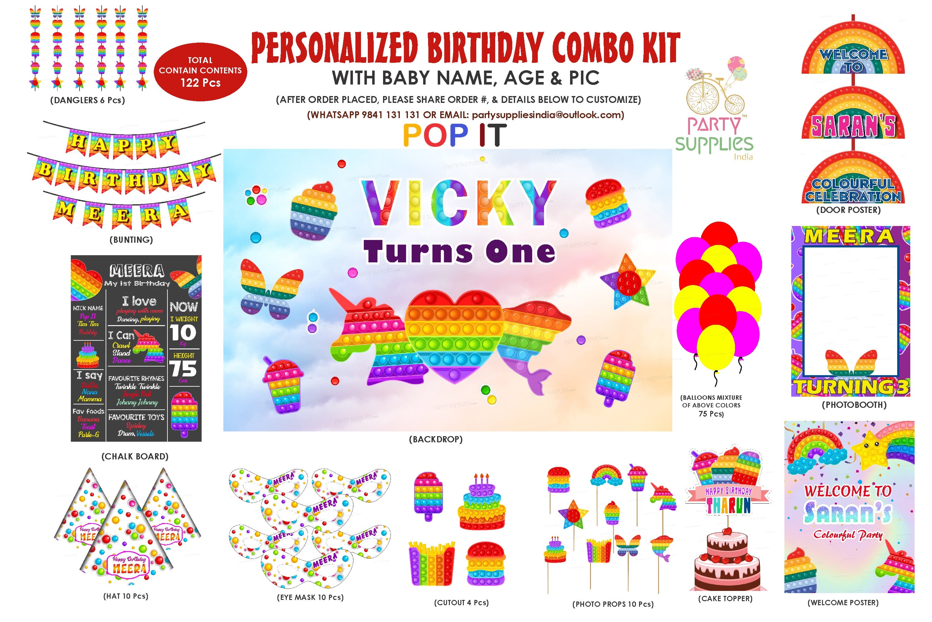 Pop It Theme Classic Combo Kit