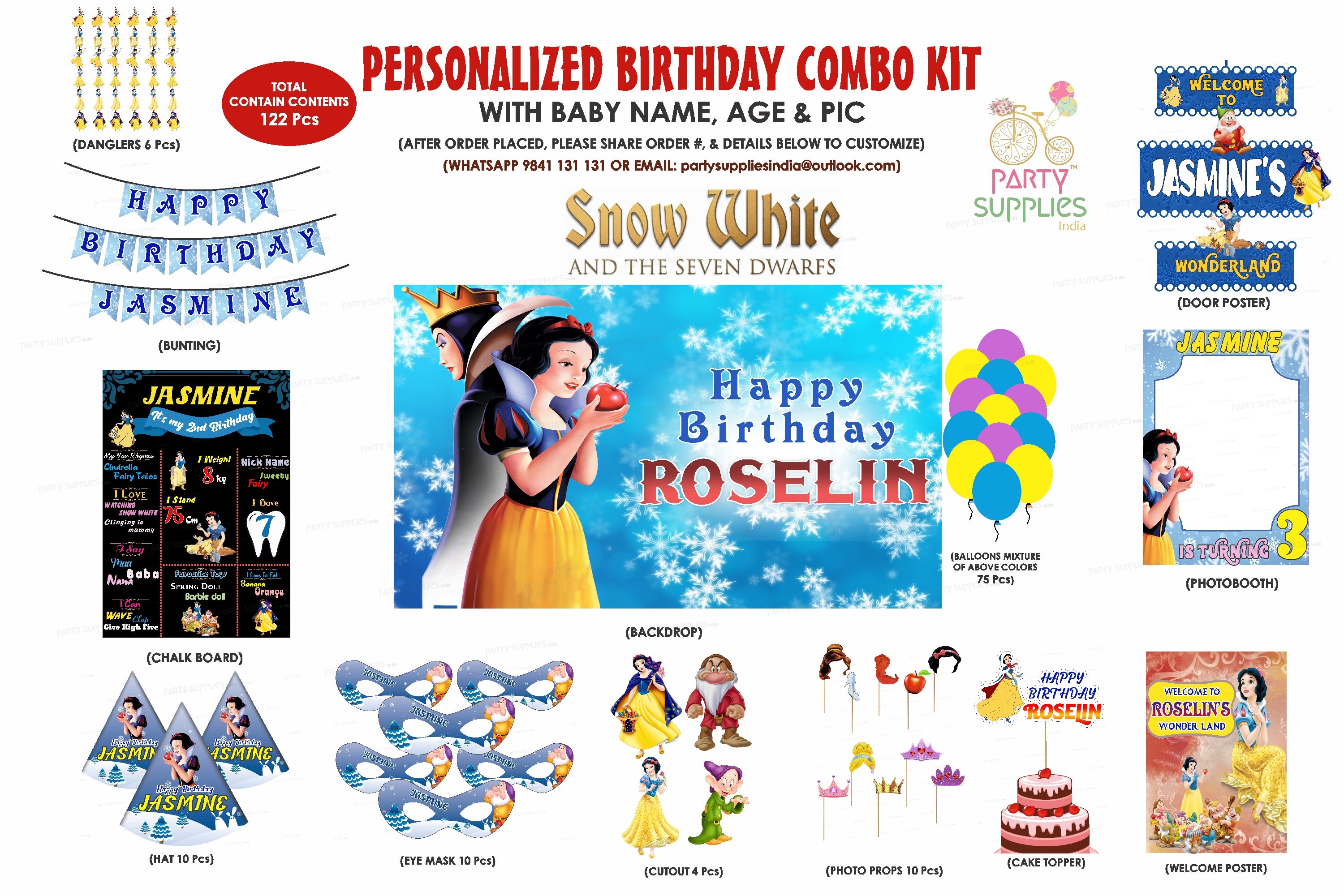 Snow And White Theme Classic Combo Kit