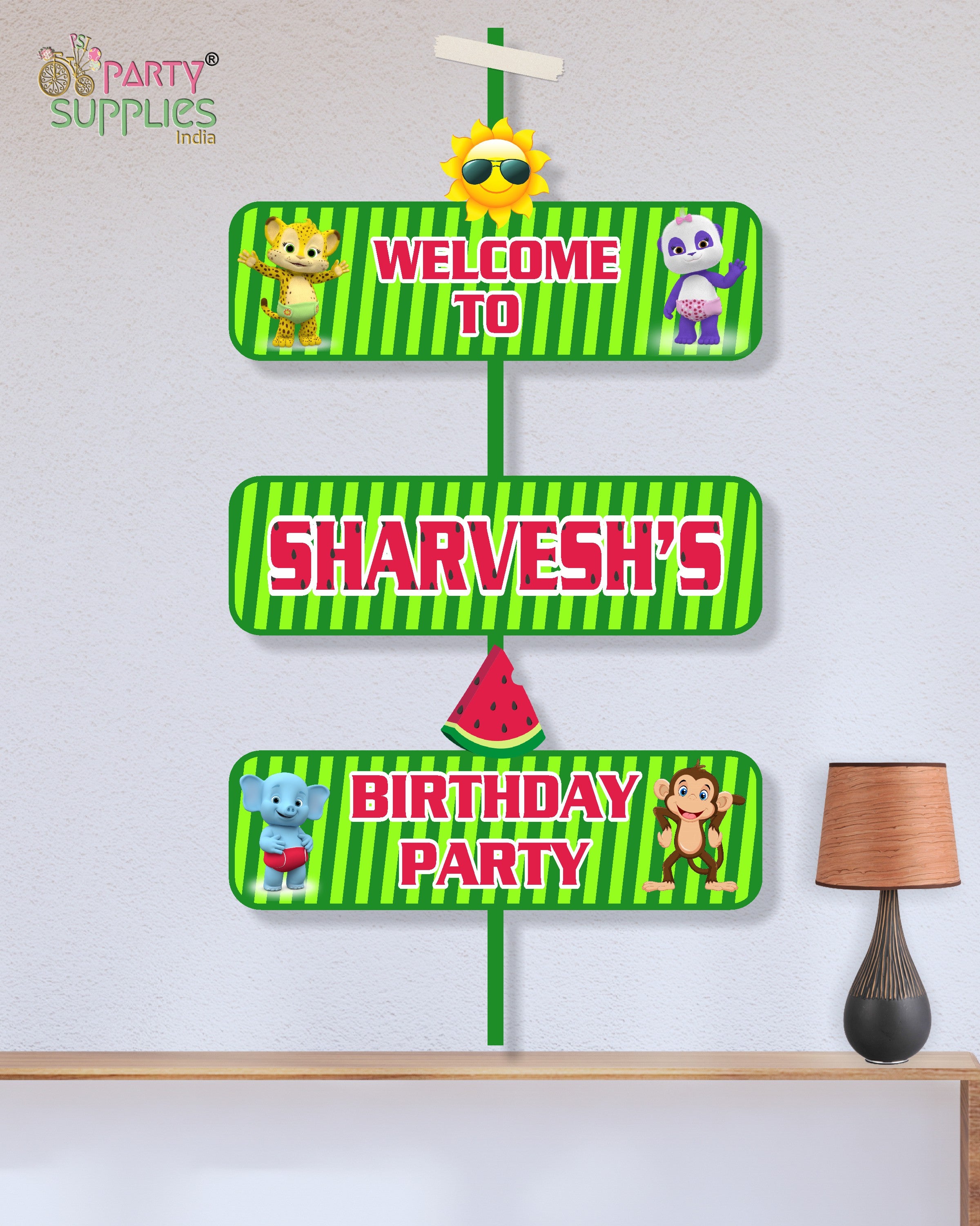 Coco Melon Theme Boy Customized Door Poster