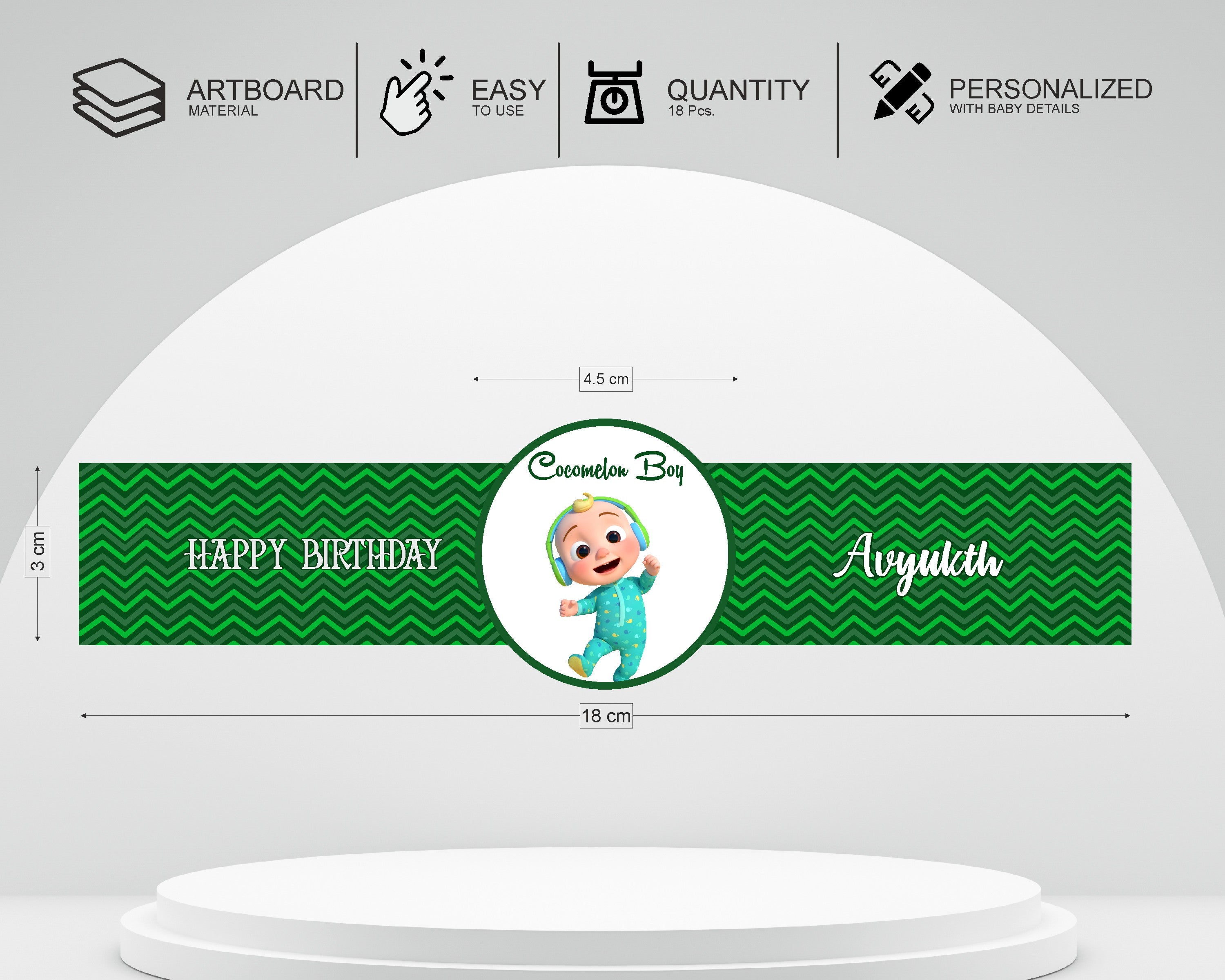 Coco Melon Theme Boy Hand Band