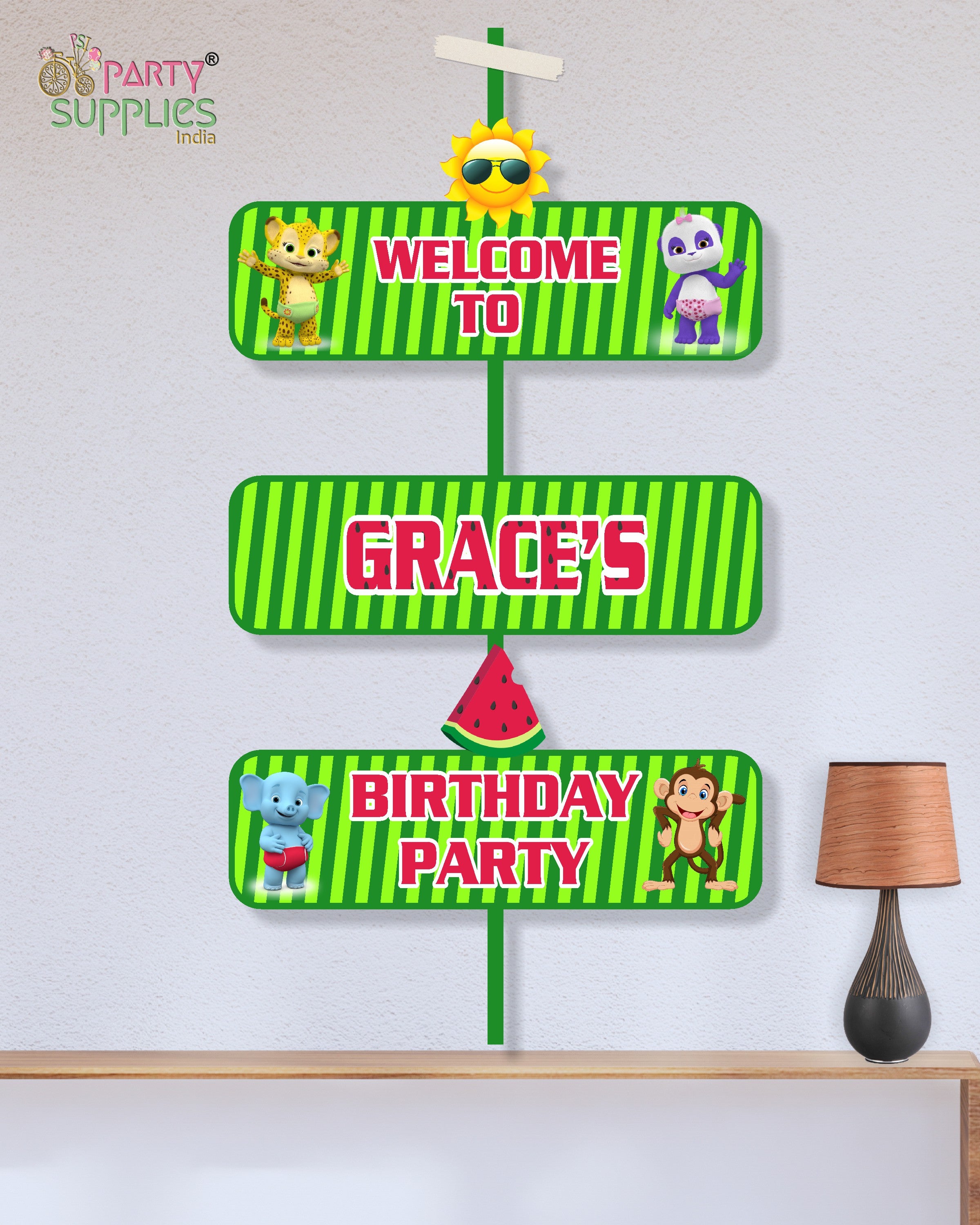 Coco Melon Theme Girl Customized Door Poster