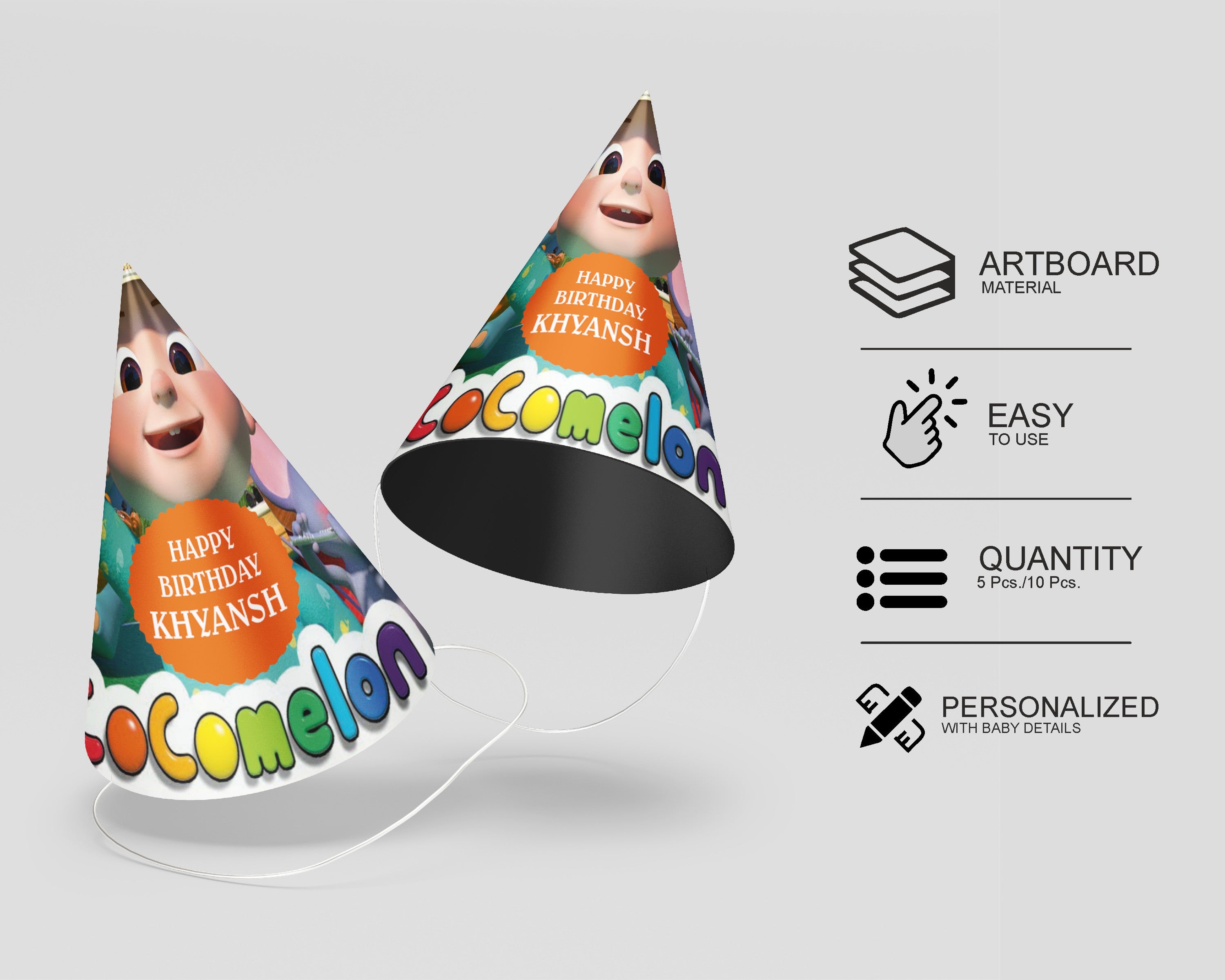 Cocomelon Theme Boy Personalized Hat