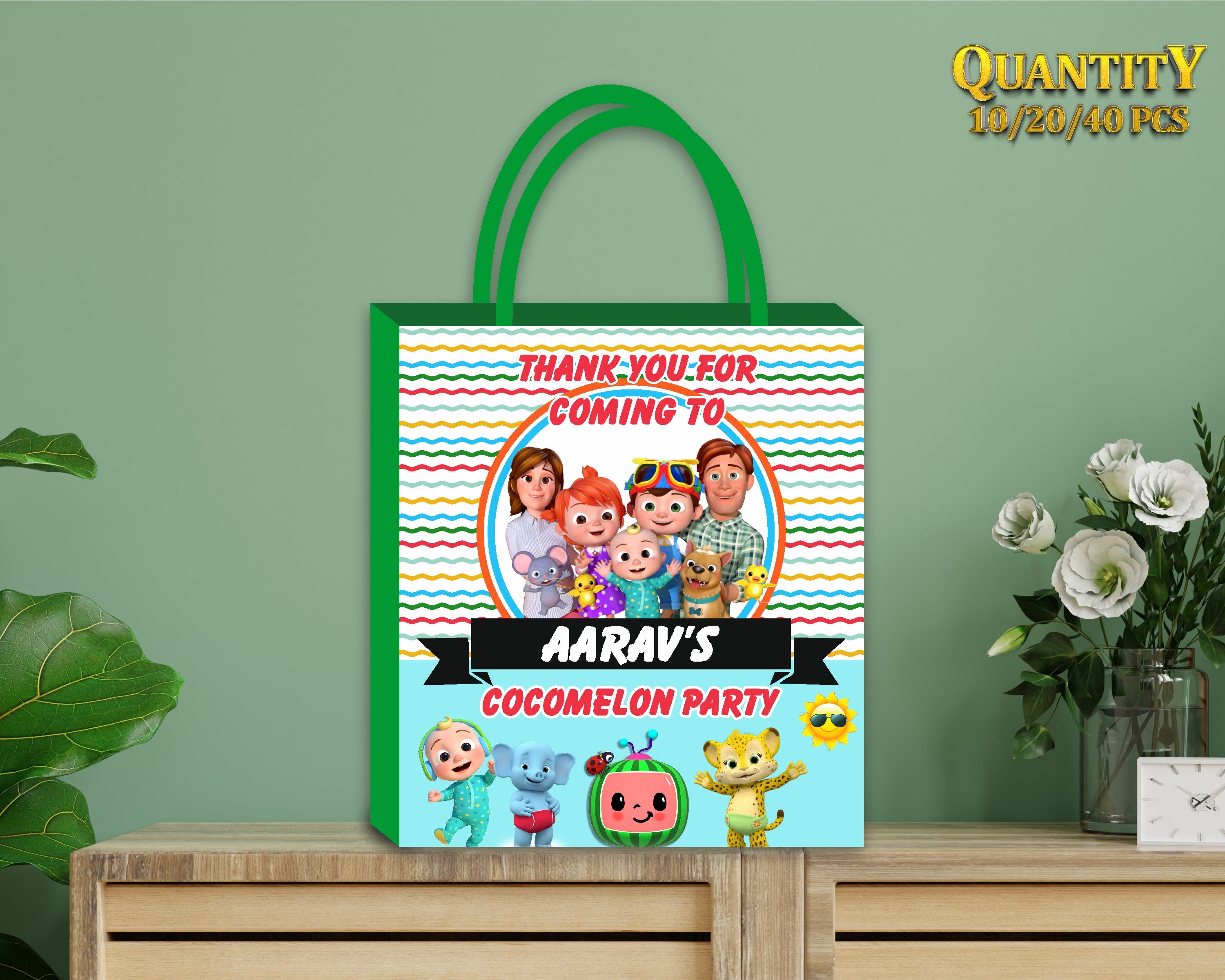 Coco Melon Theme Boy Return Gift Bag