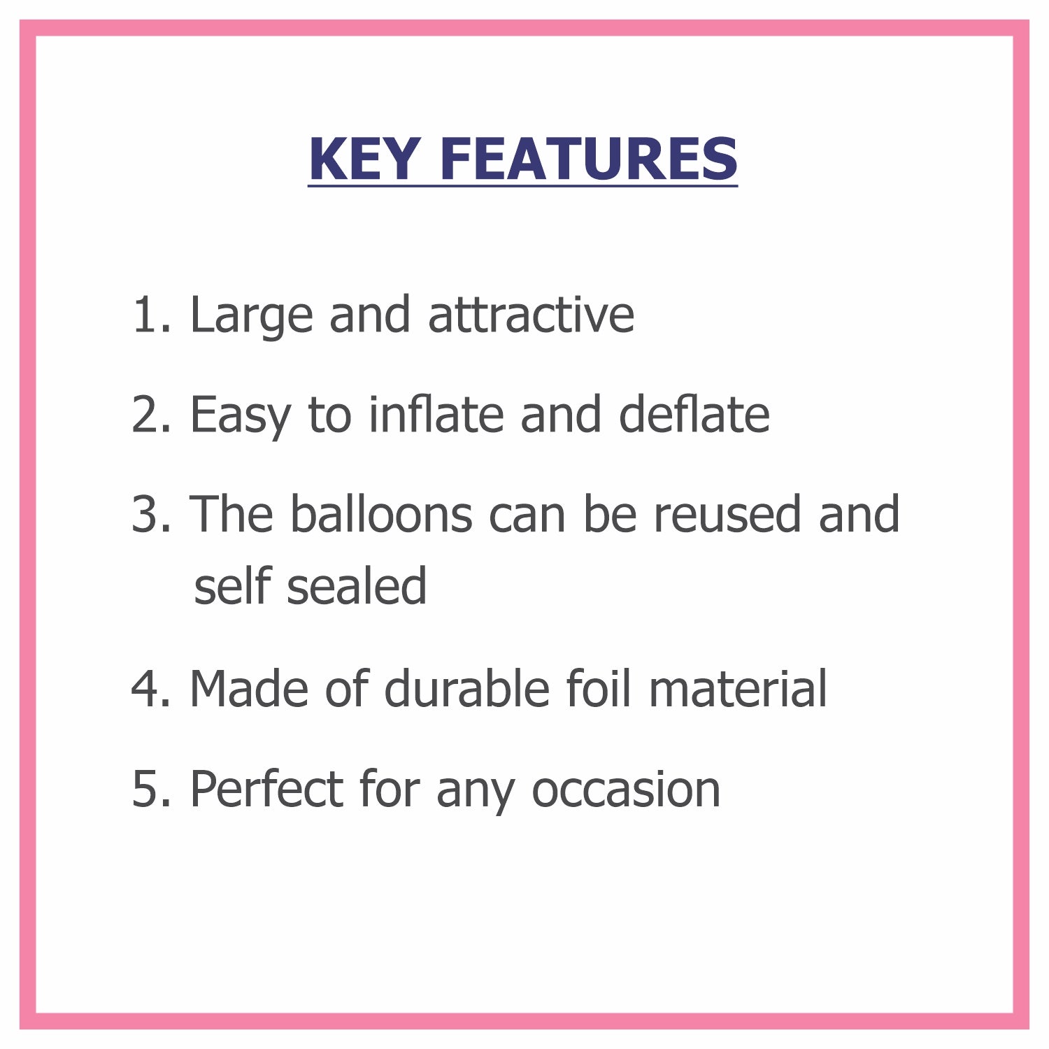 Alphabet E Premium Silver Foil Balloon - image 3 of 4 | Party Supplies India