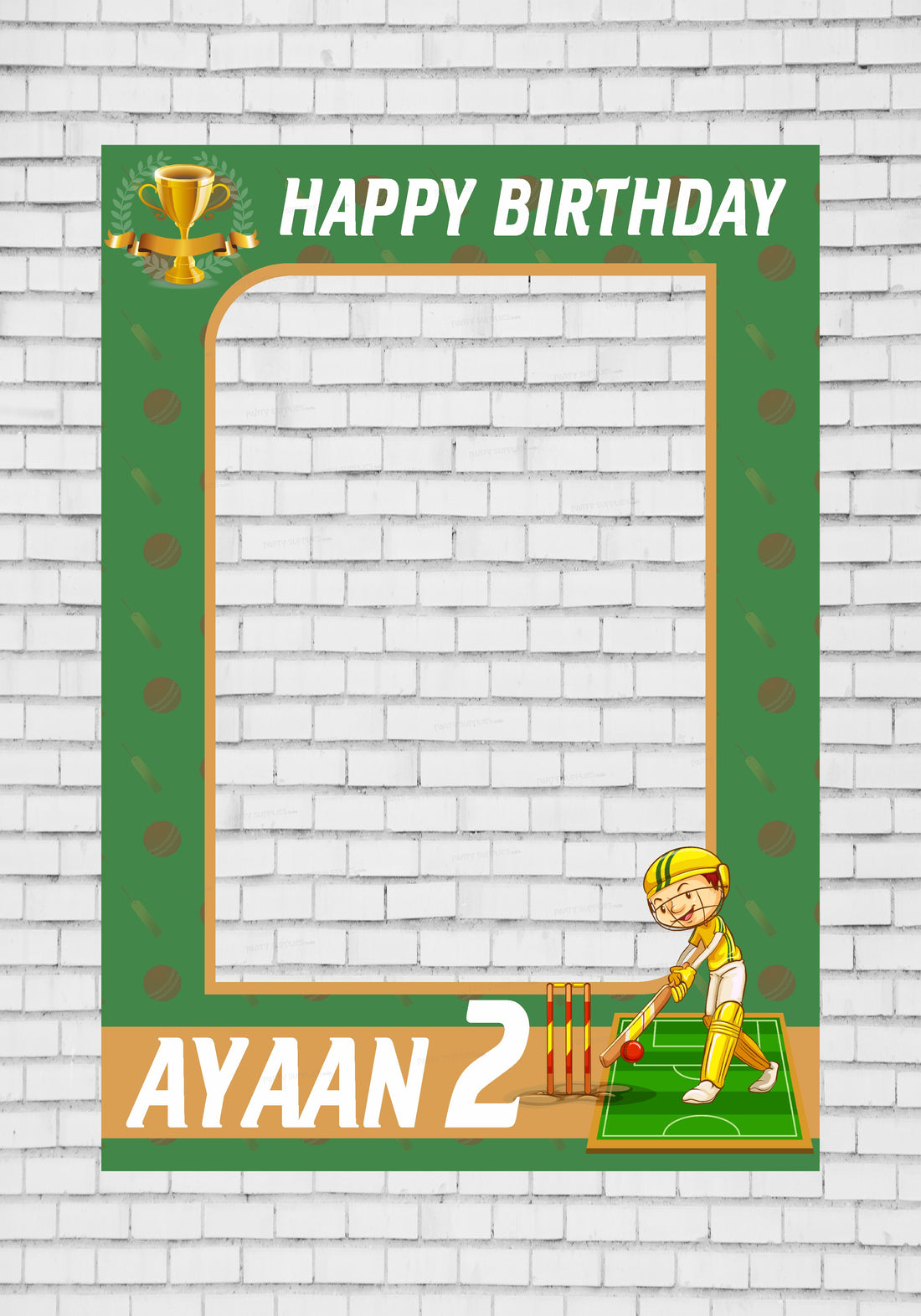 Cricket Theme Personalized PhotoBooth