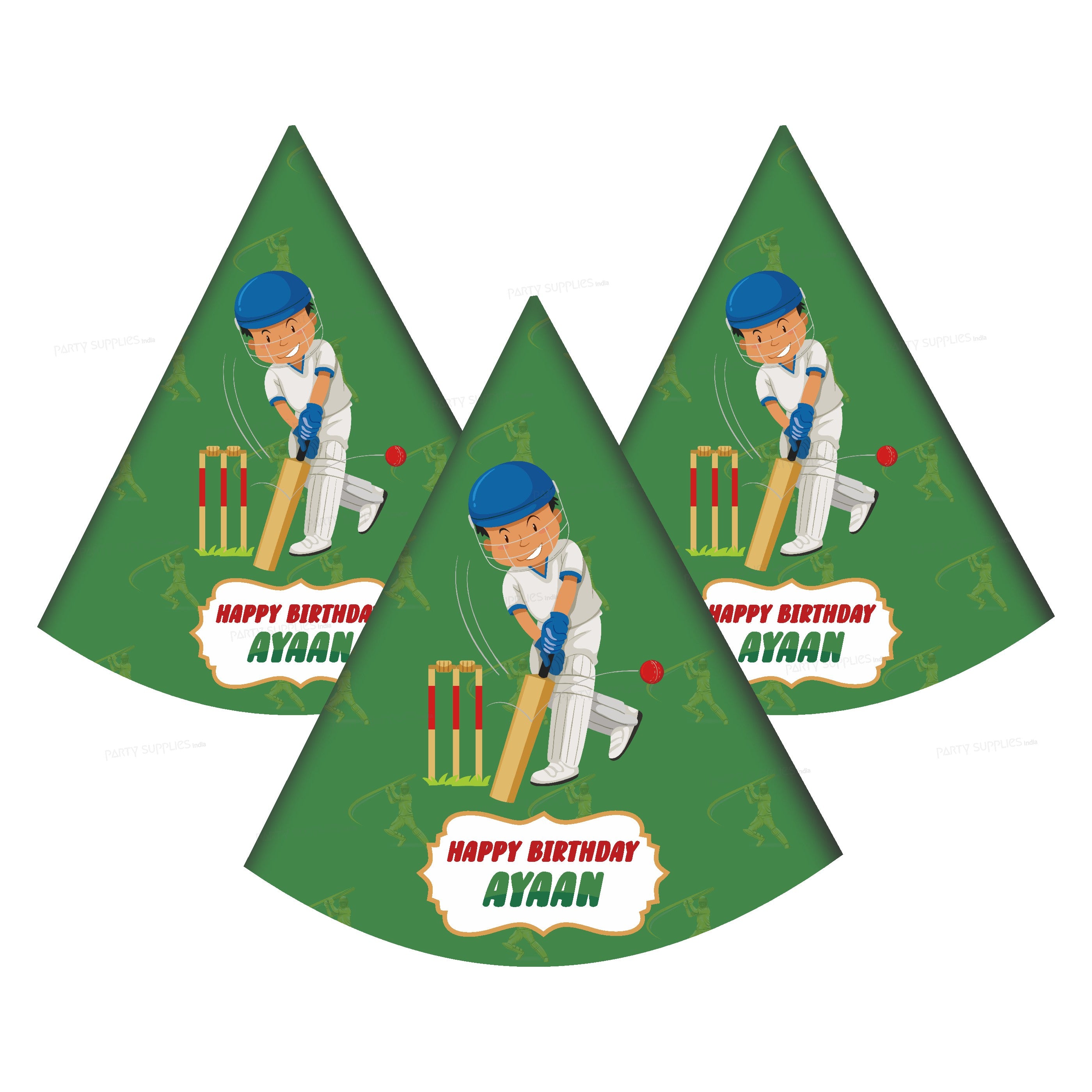 Cricket Theme Personalized Hat