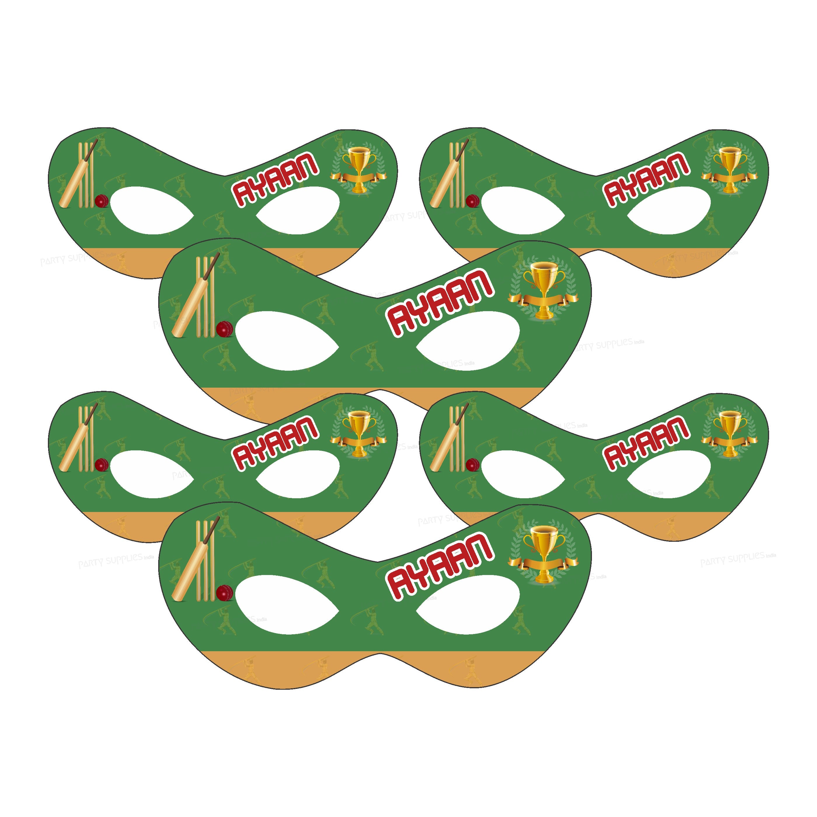Cricket Theme Personalized Eye Mask