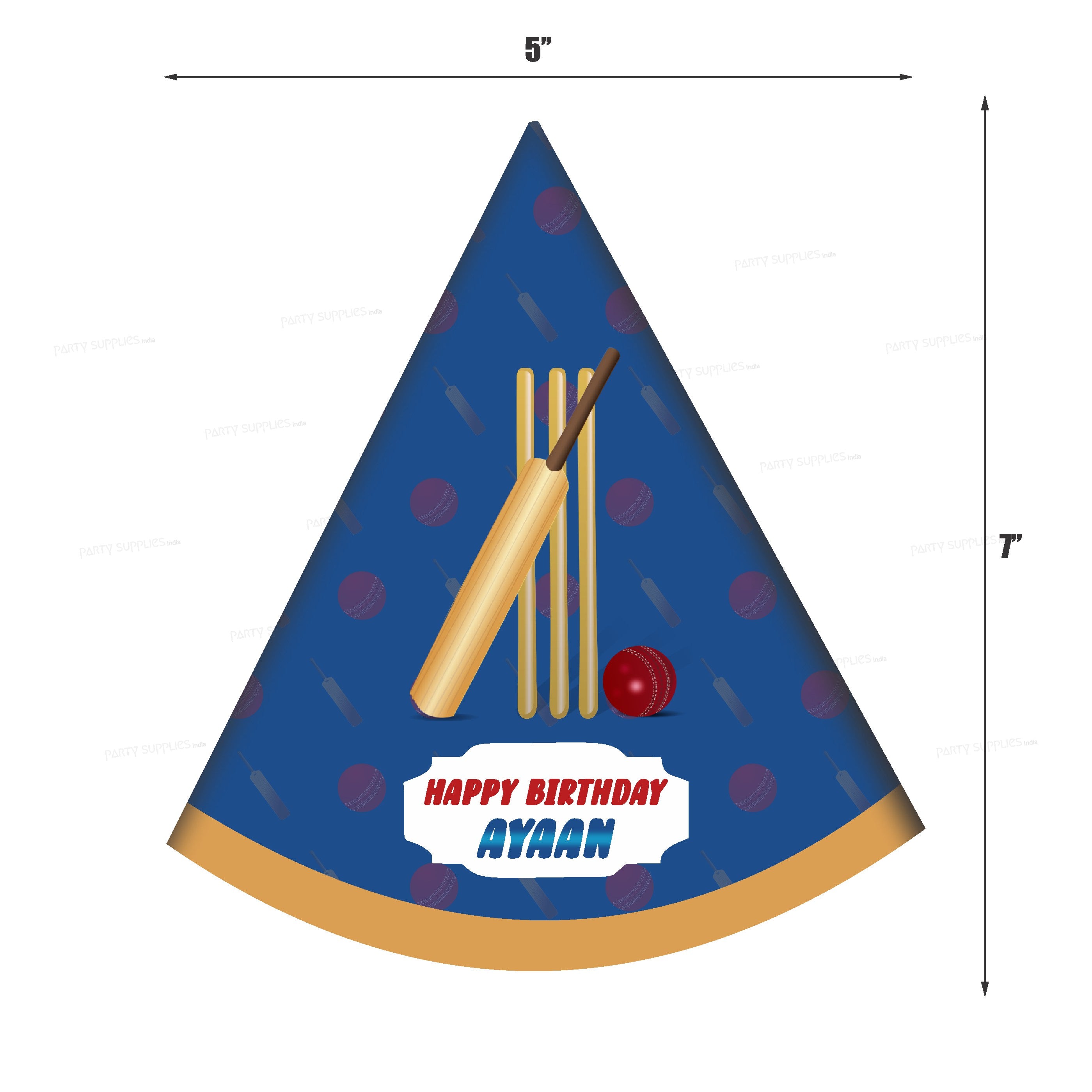 Cricket Theme Customized Hat