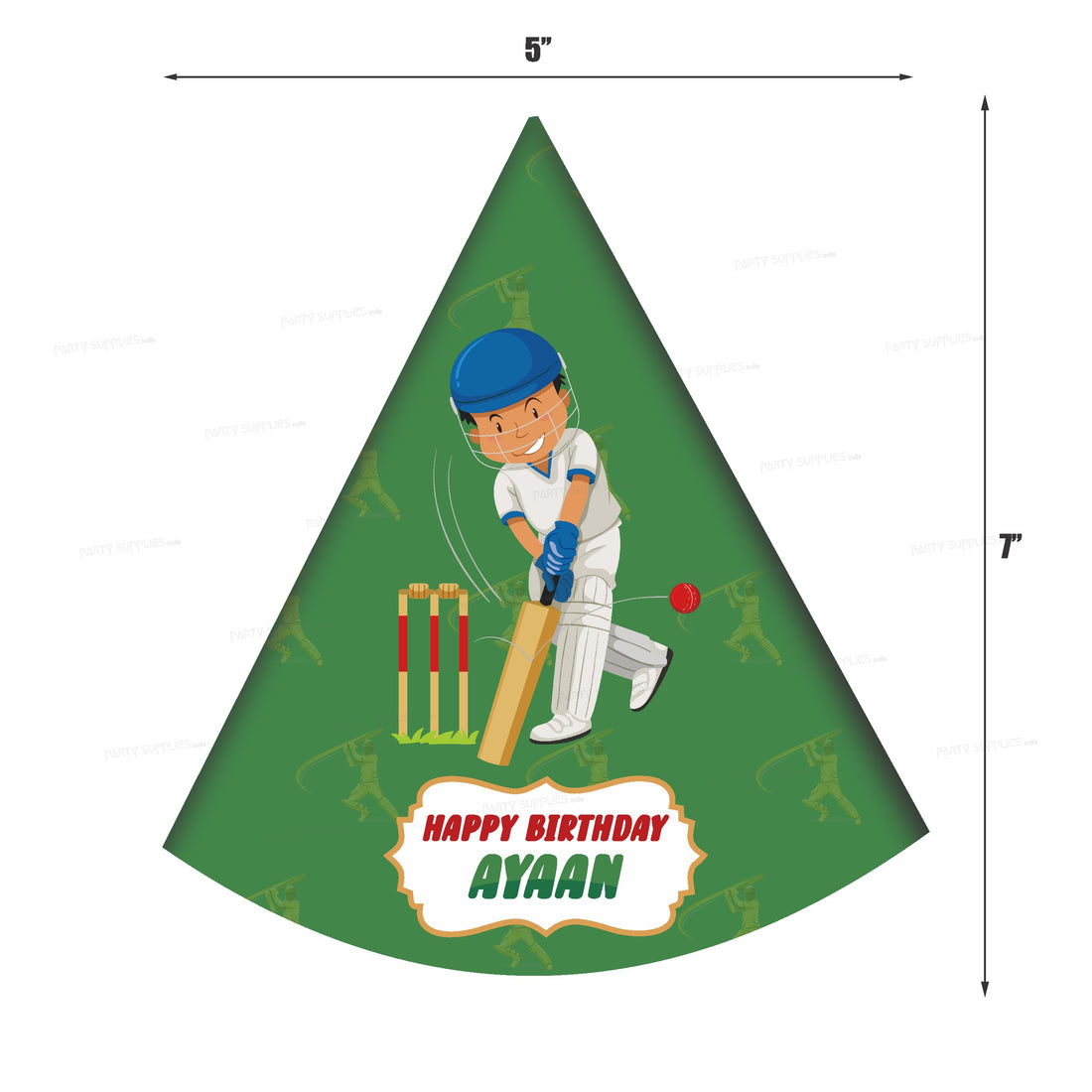 Cricket Theme Personalized Hat