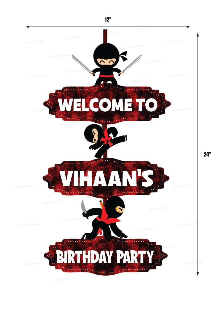 Ninja Theme Door Poster