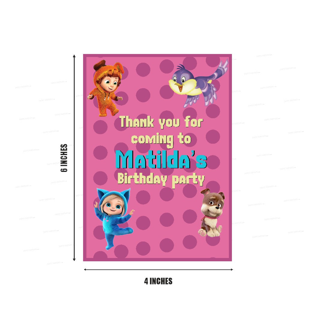 Dave And Ava Theme Thank You Card