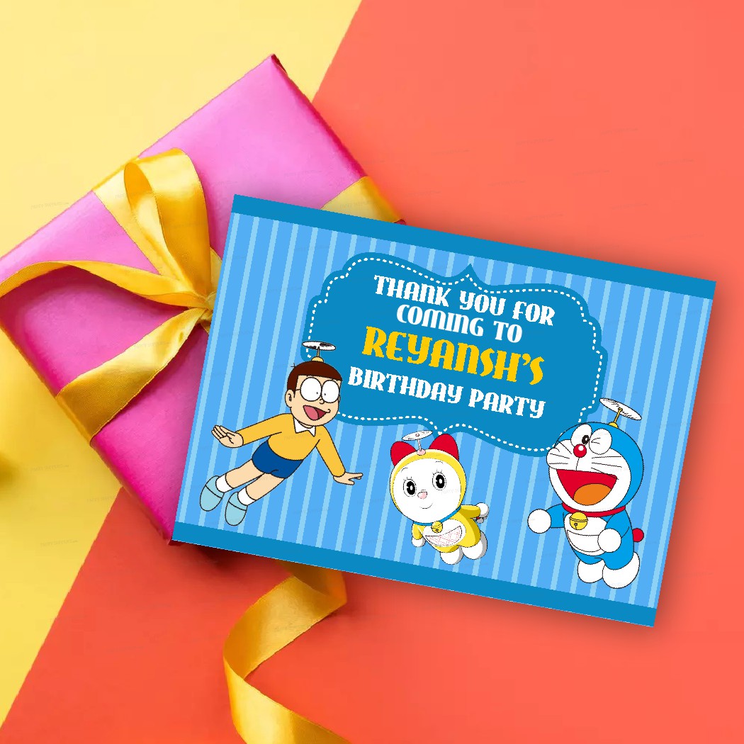 Doraemon Theme Thank You Card