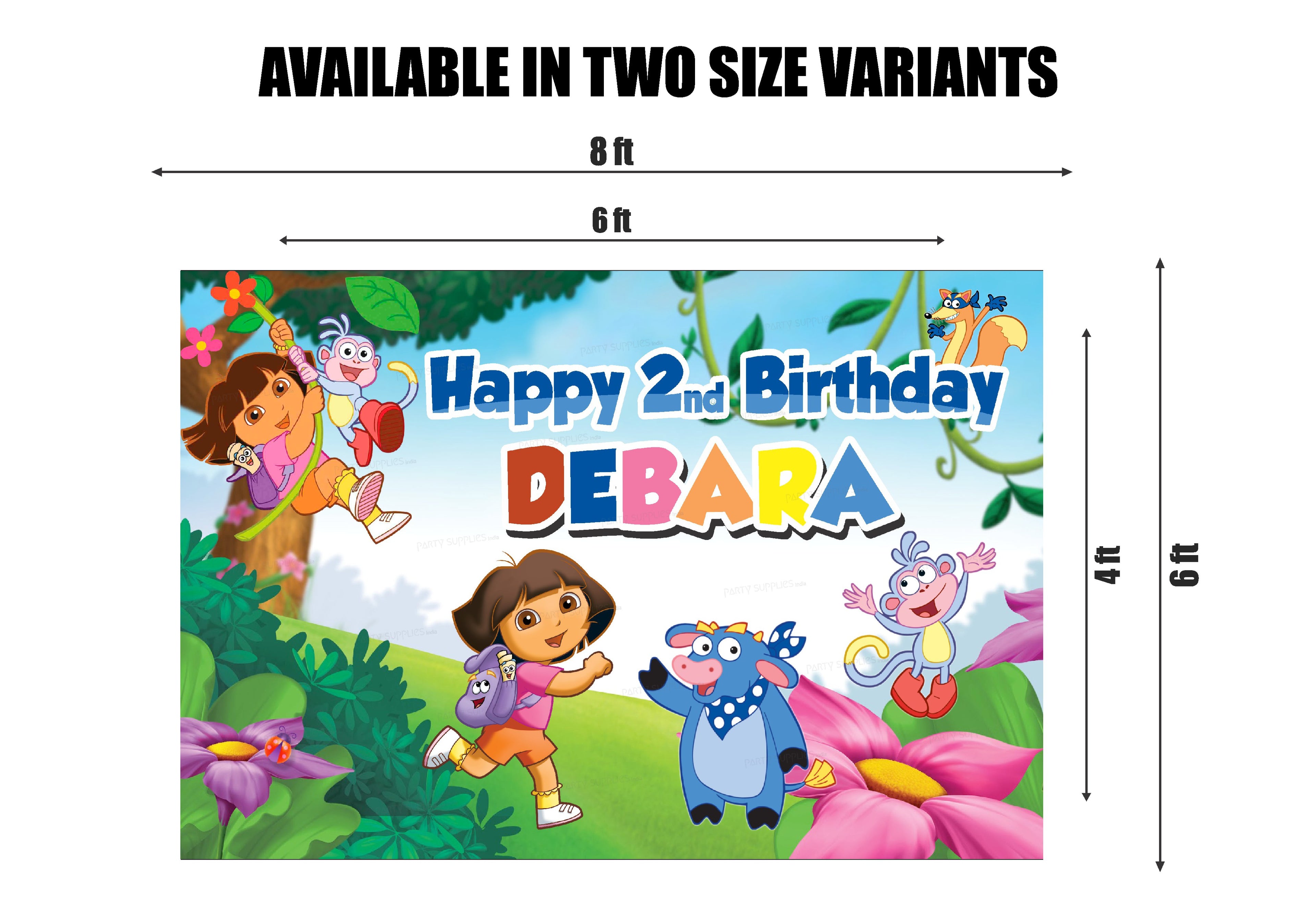 Dora Theme Customized Backdrop