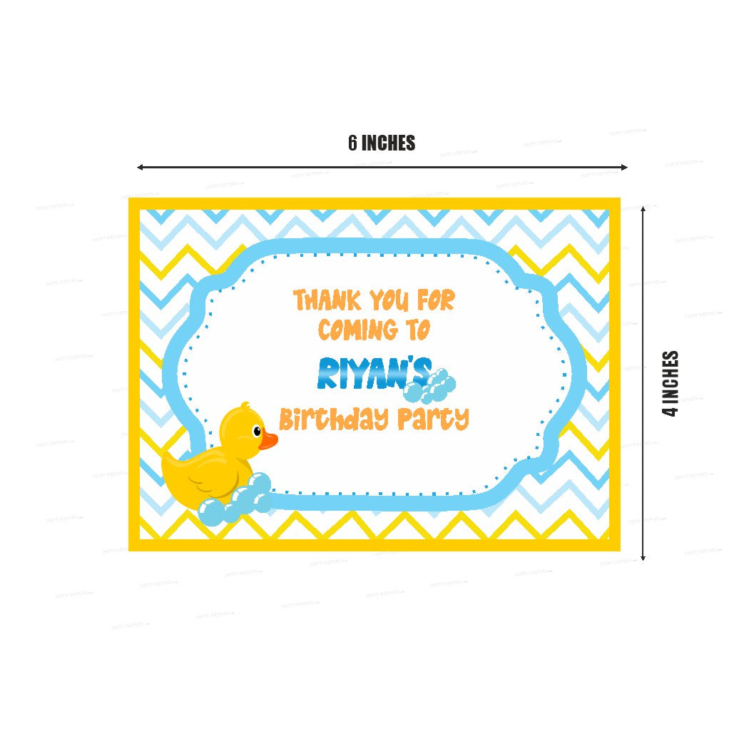 Duck Theme Boy Thank You Card