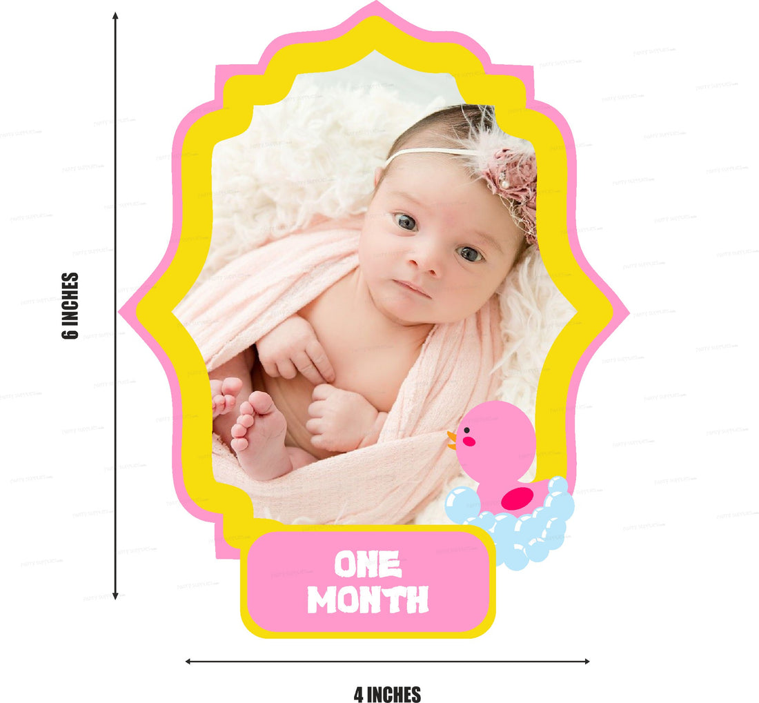 Duck Girl Theme 12 Months Photo Banner