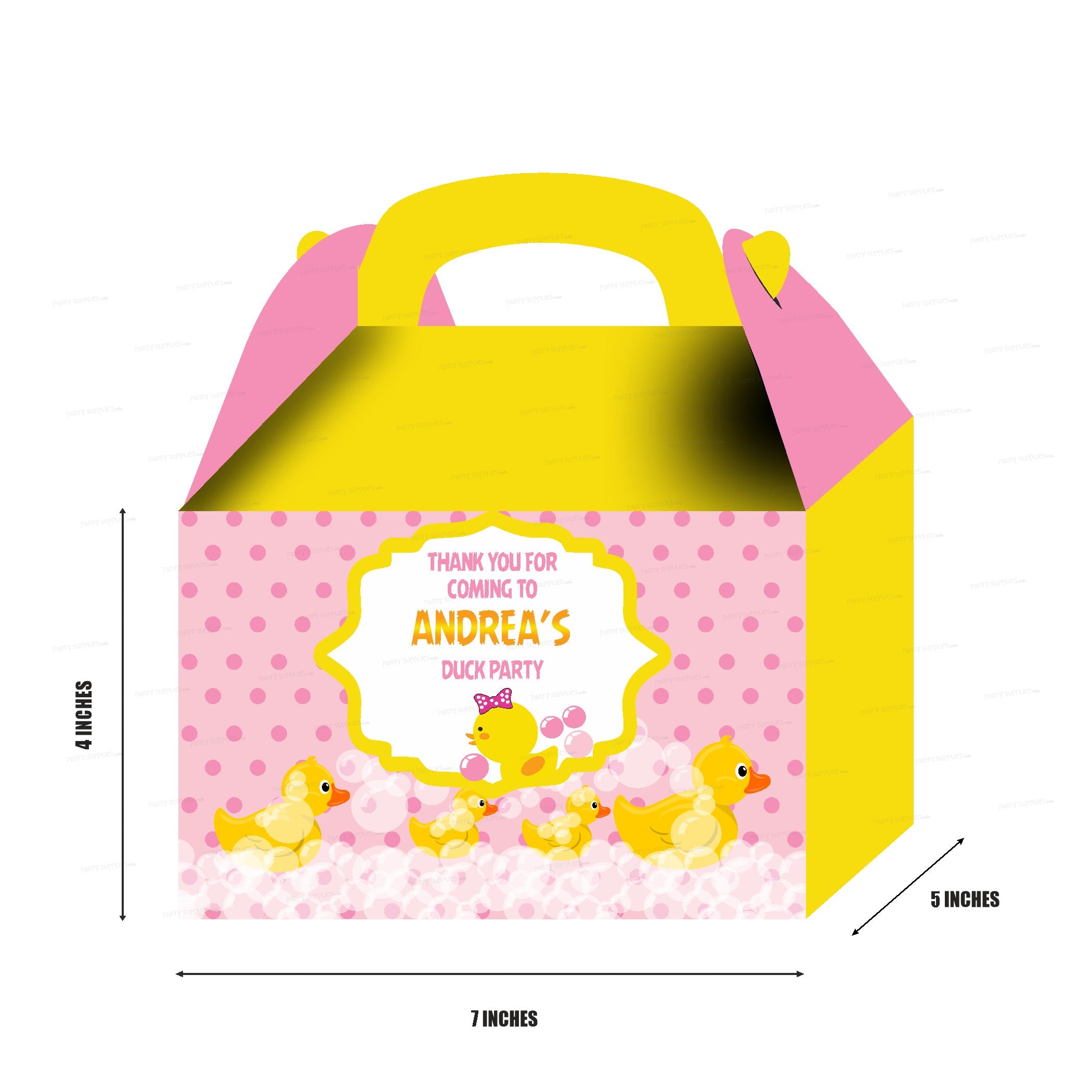 Duck Girl theme Goodie Return Gift Boxes