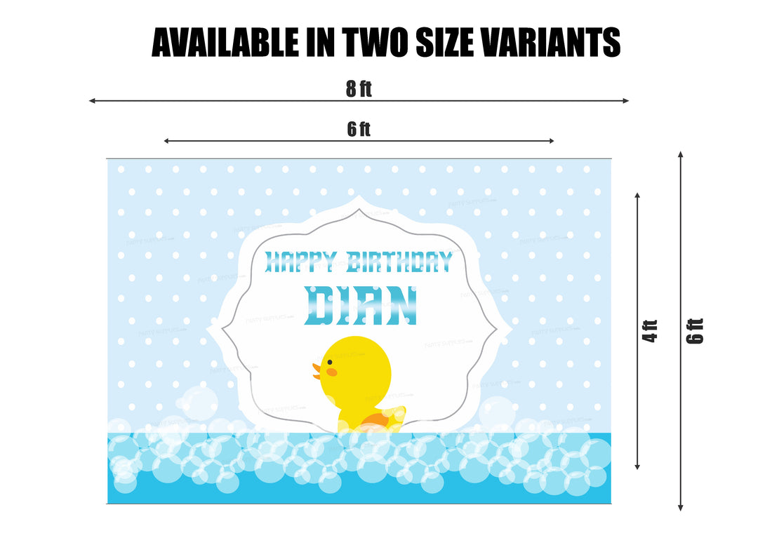 Duck Theme Boy Backdrop