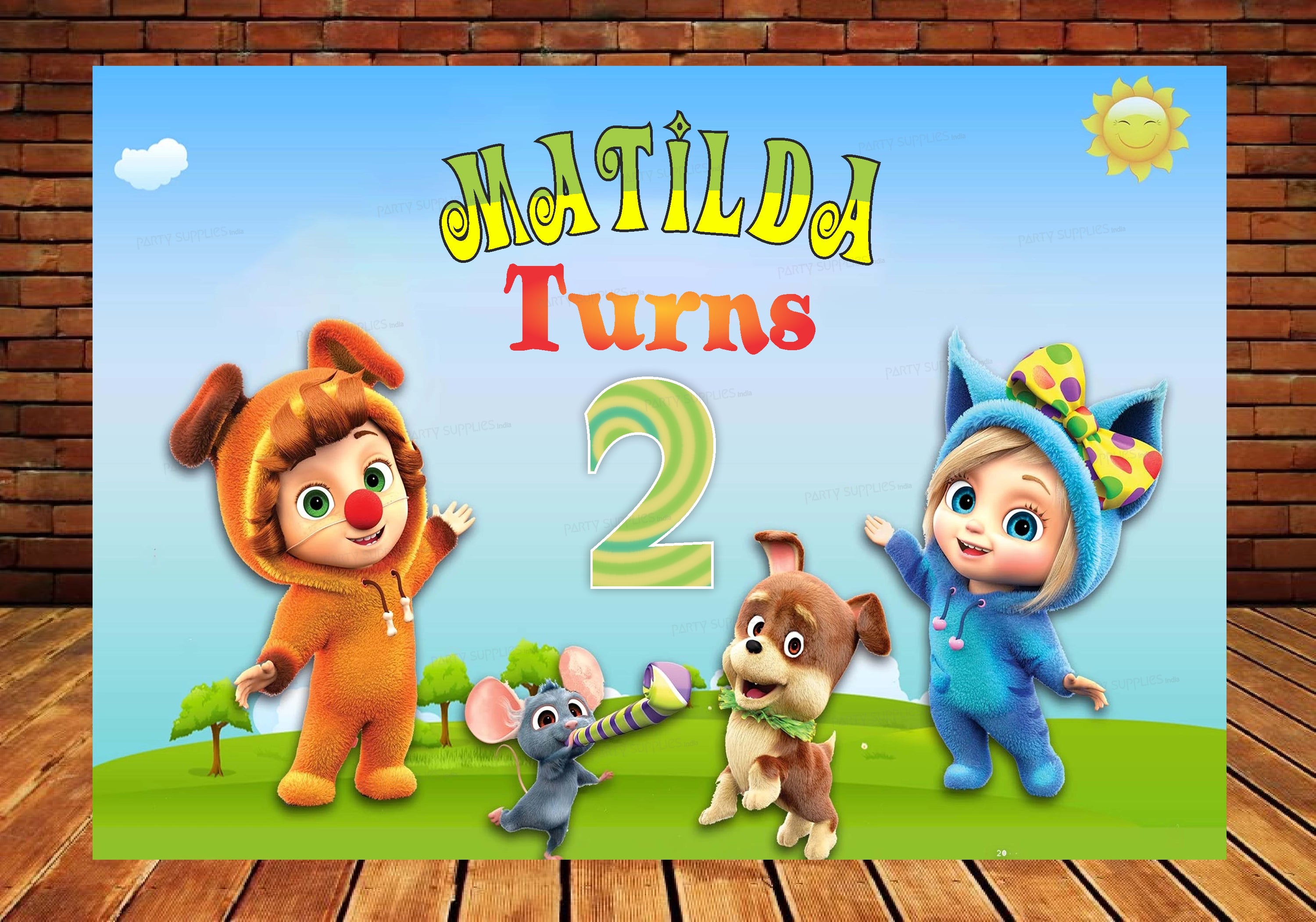 Dave & Ava Theme Backdrop