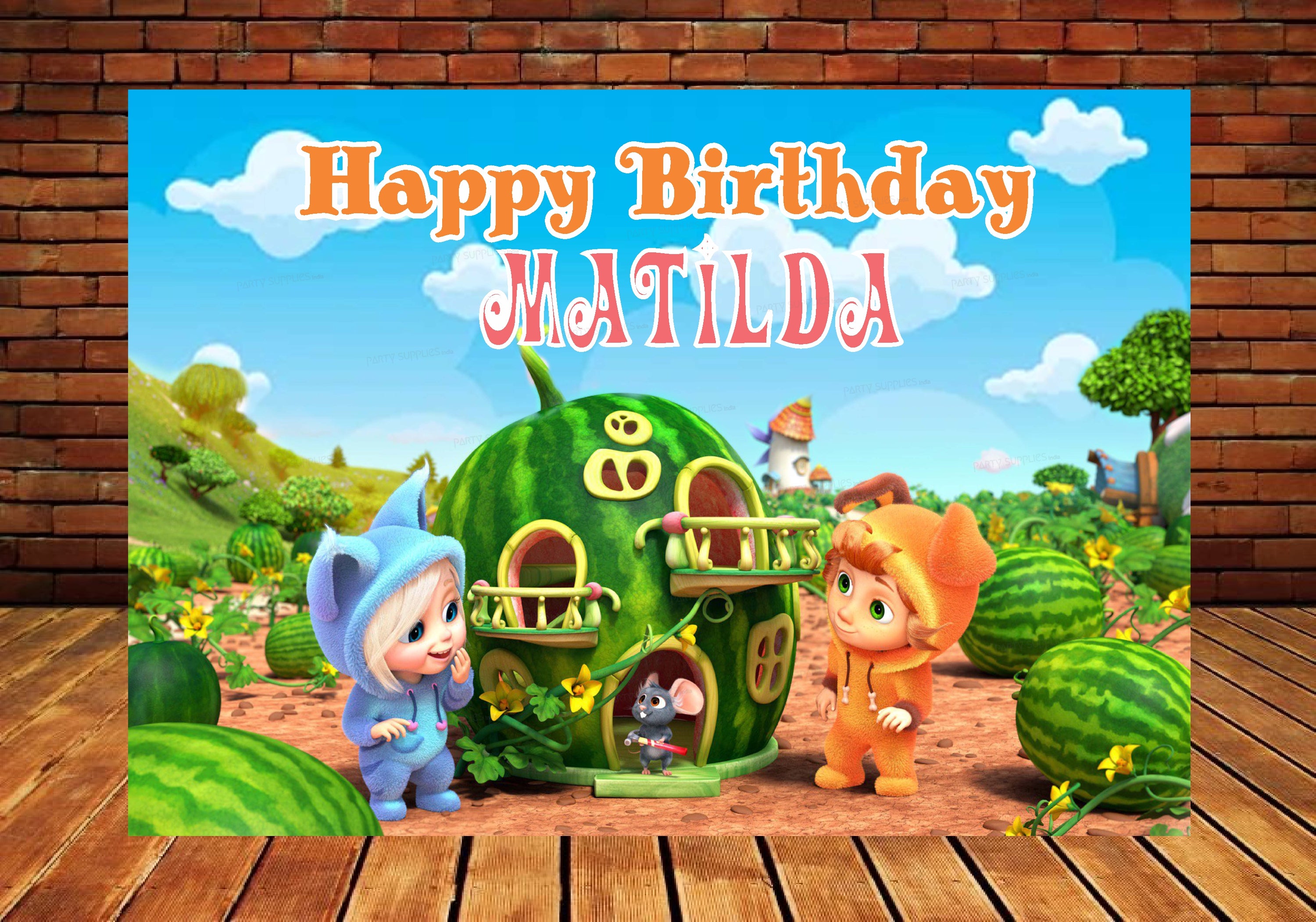 Dave & Ava Theme Customized Backdrop