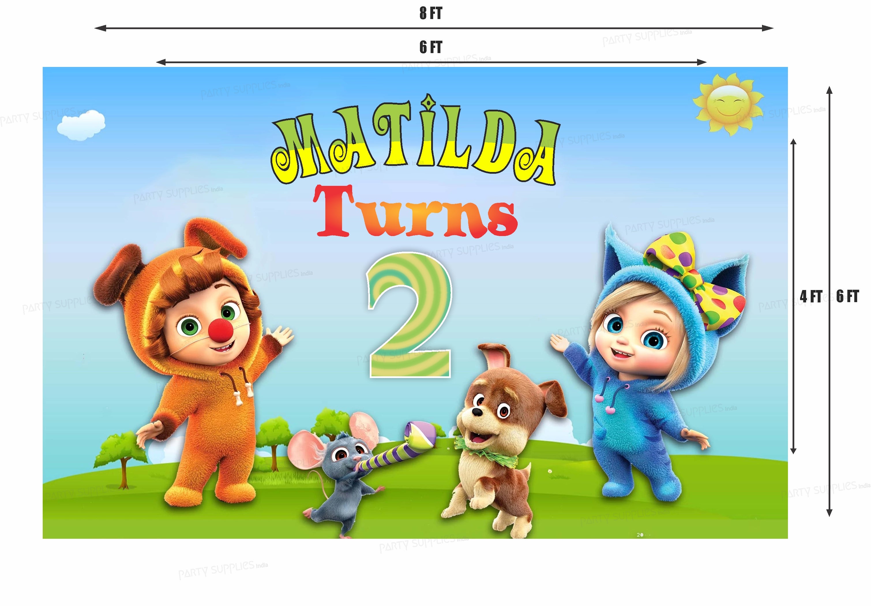 Dave & Ava Theme Backdrop