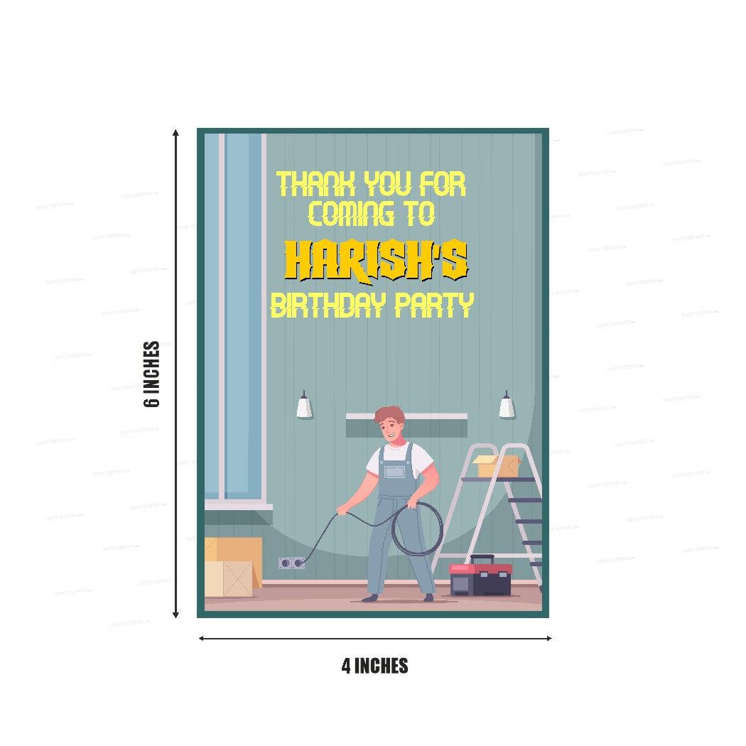 Electrician Theme Thank You Card