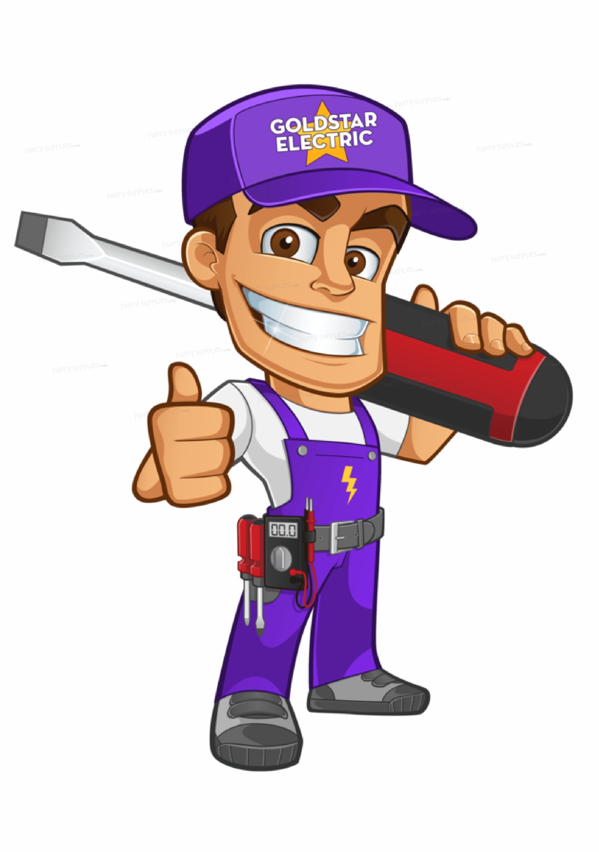 Electrician Theme Cutout ELC-08