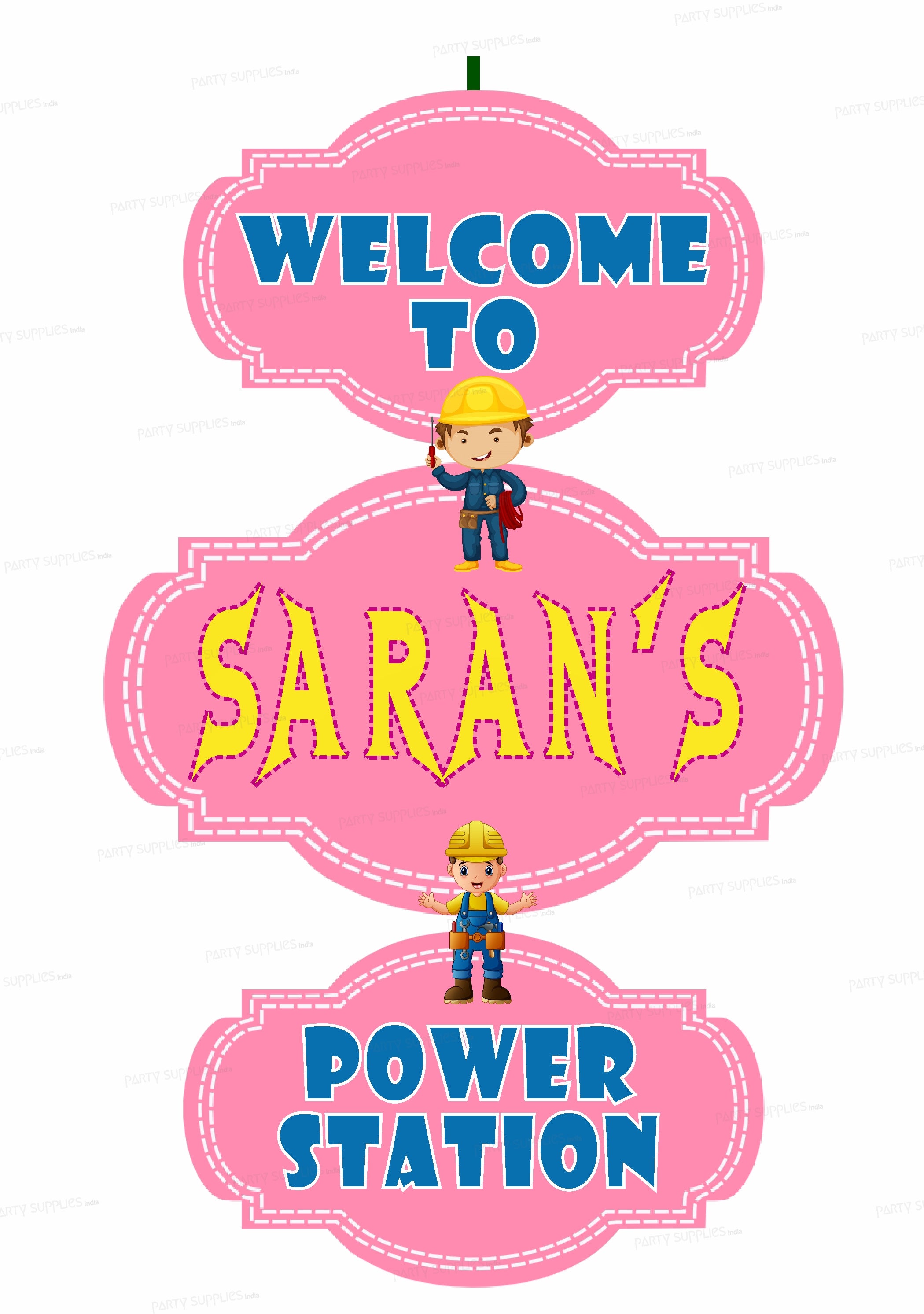 Electrician Theme Door Poster