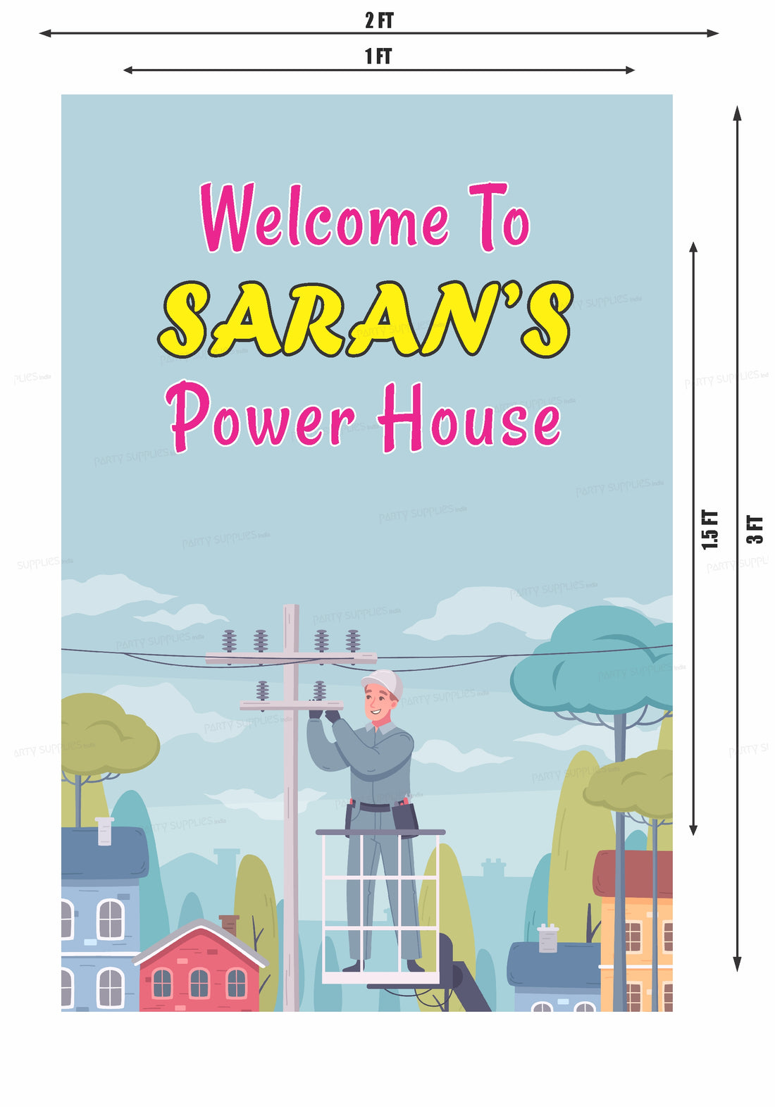 Electrician Theme Welcome Board