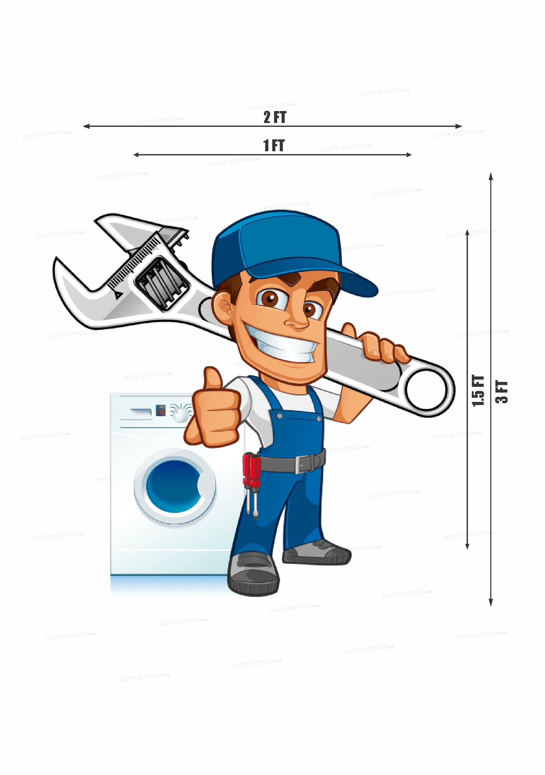 Electrician Theme Cutout ELC-04