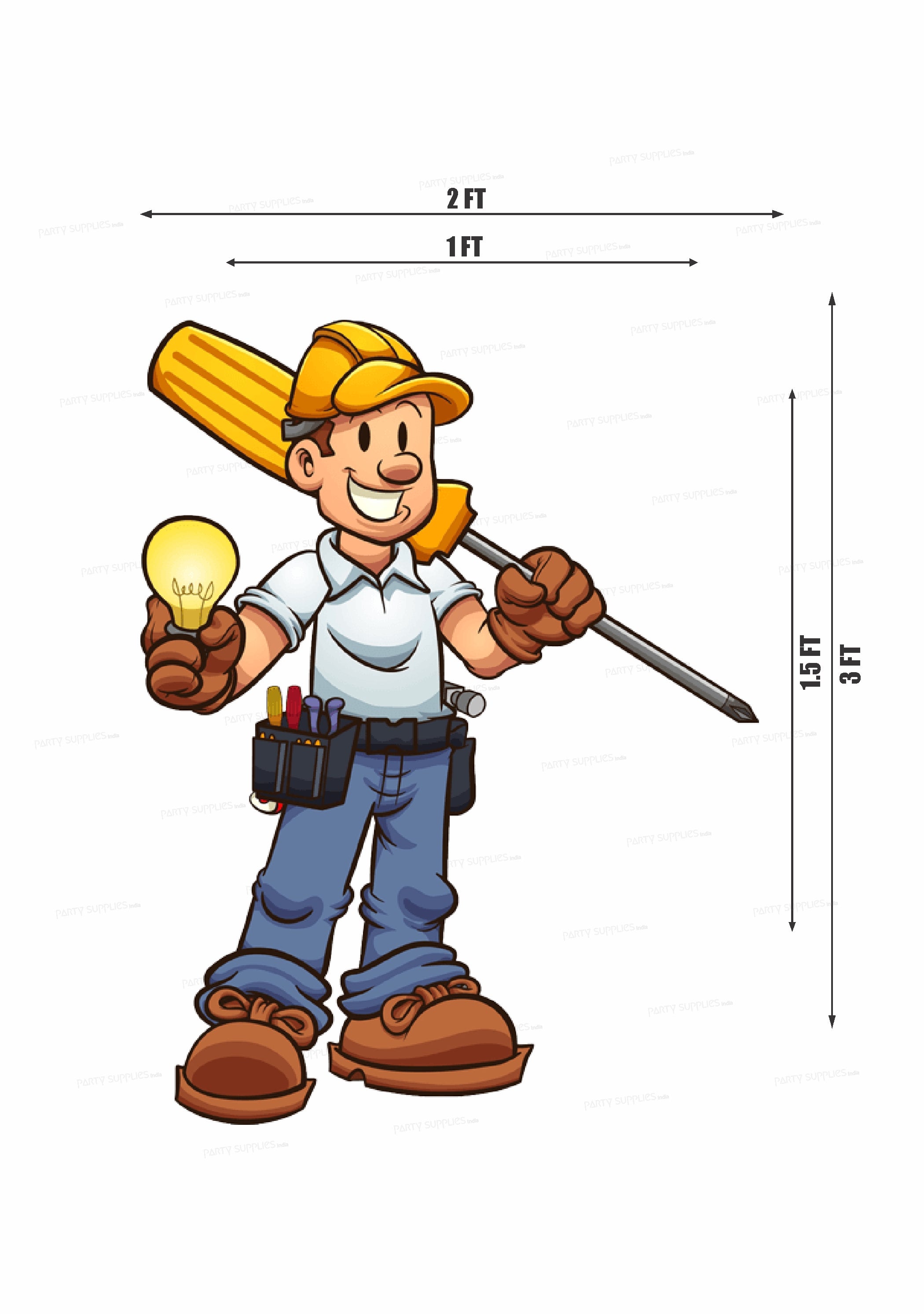 Electrician Theme Cutout ELC-10