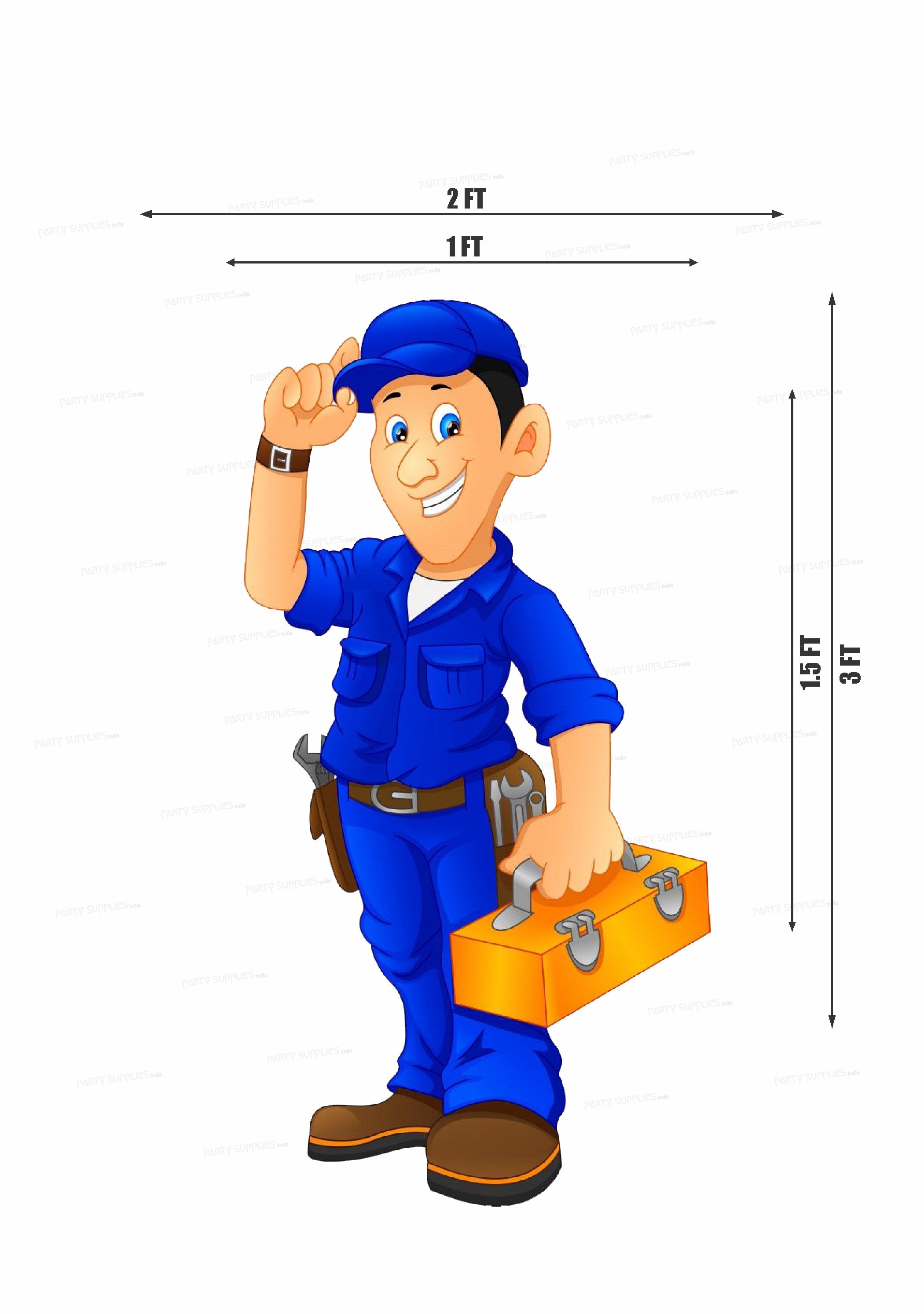 Electrician Theme Cutout ELC-14