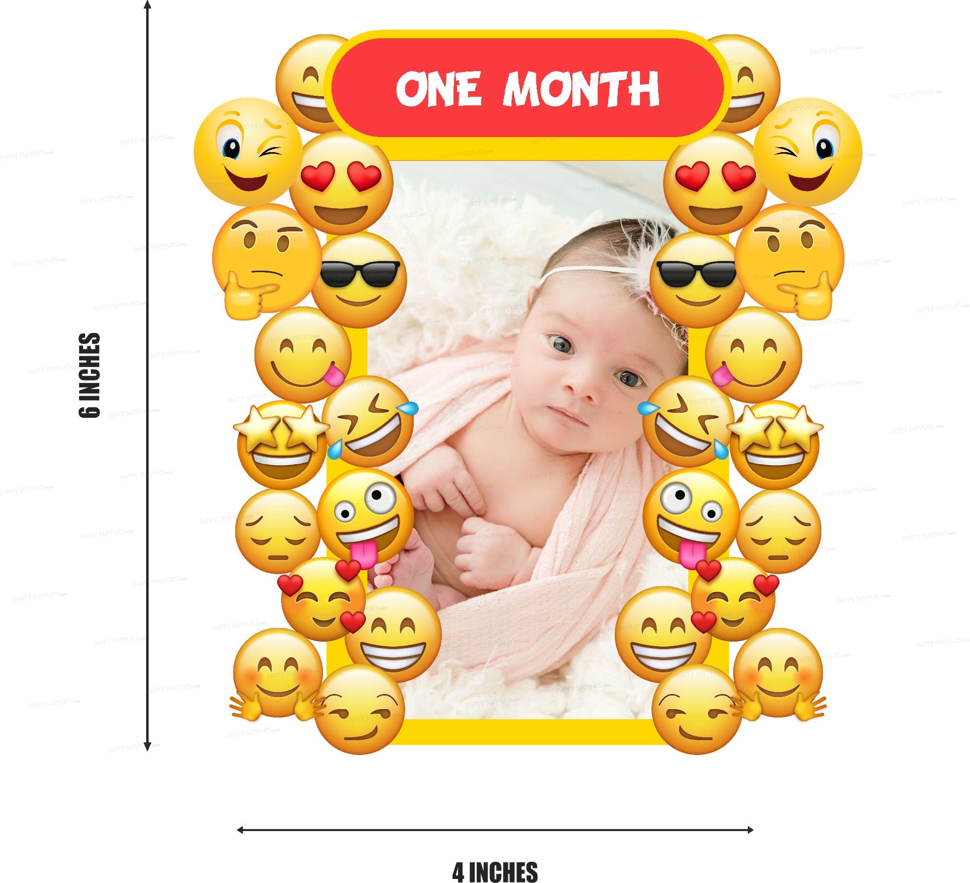 Emoji Theme 12 Months Photo Banner