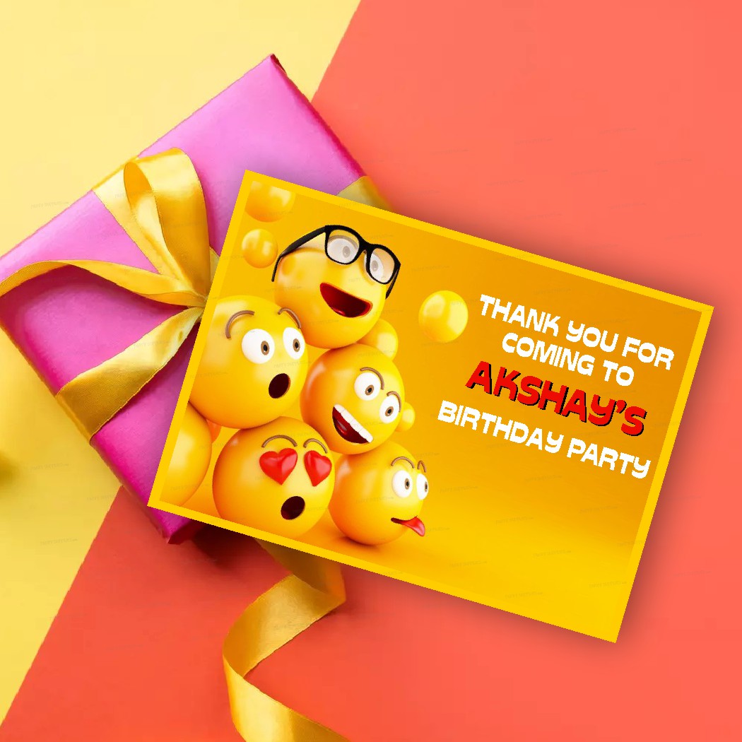 Emoji Theme Thank You Card