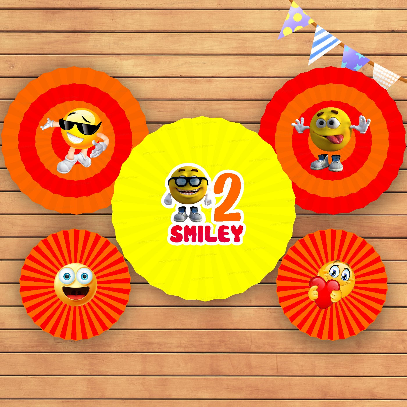 Emoji Theme Paper Fan