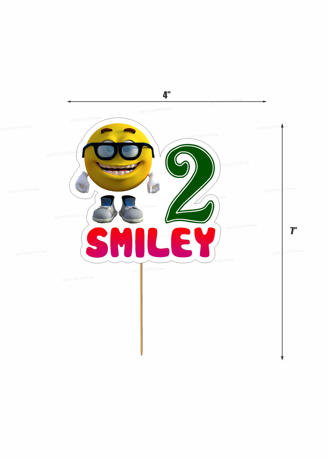 Emoji Theme Customized Cake Topper