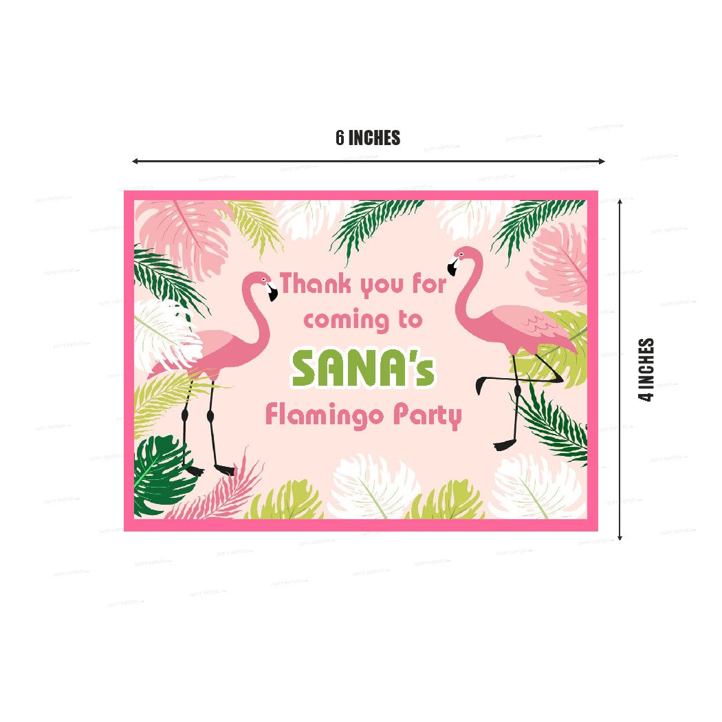 Flamingo Theme Thank You Card