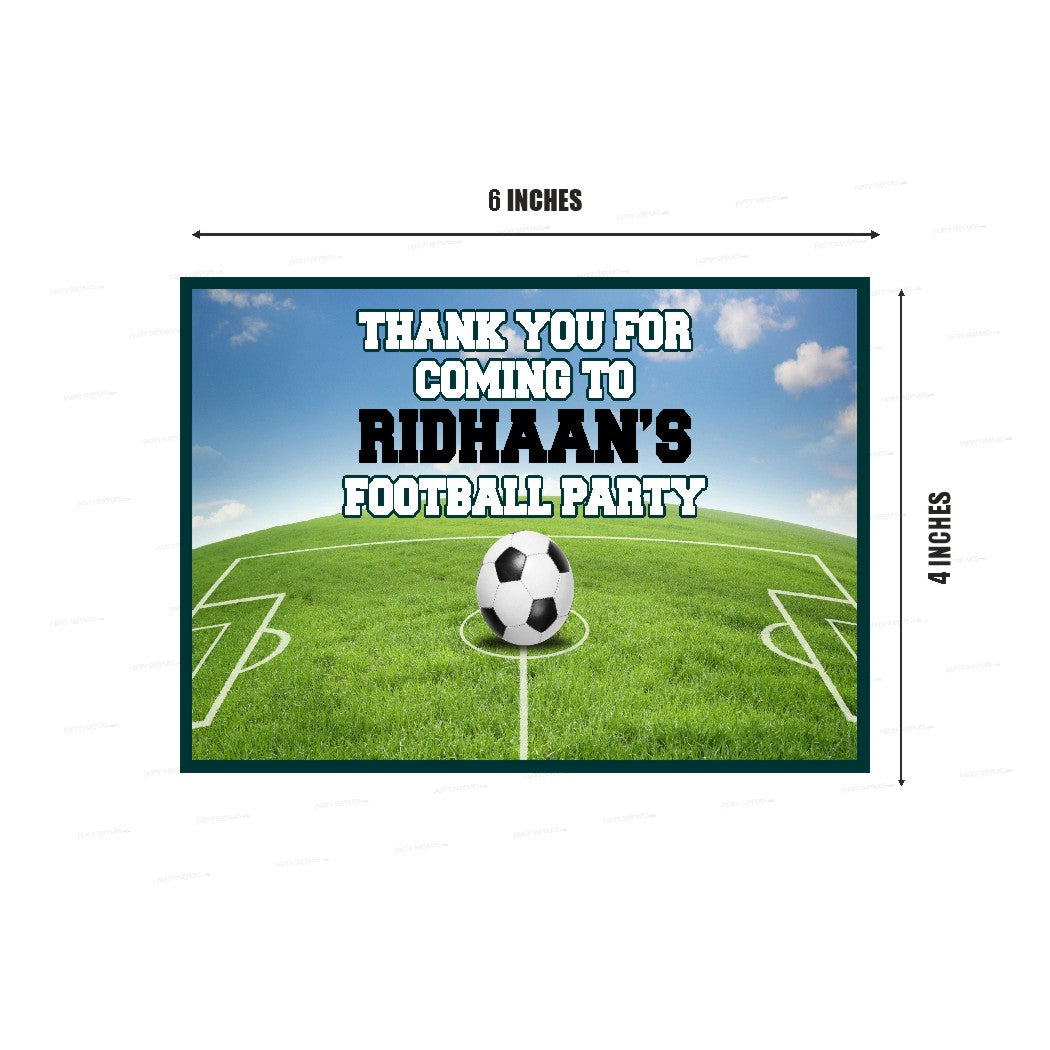 Football Theme Thank You Card